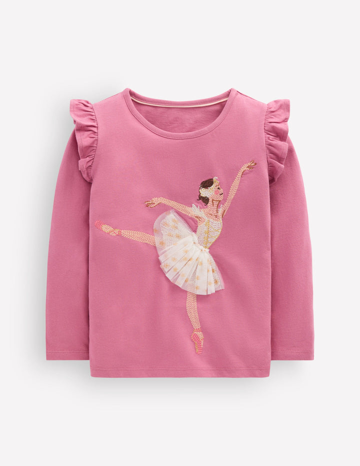 Long Sleeve Superstitch Tee-Pink Ballerina