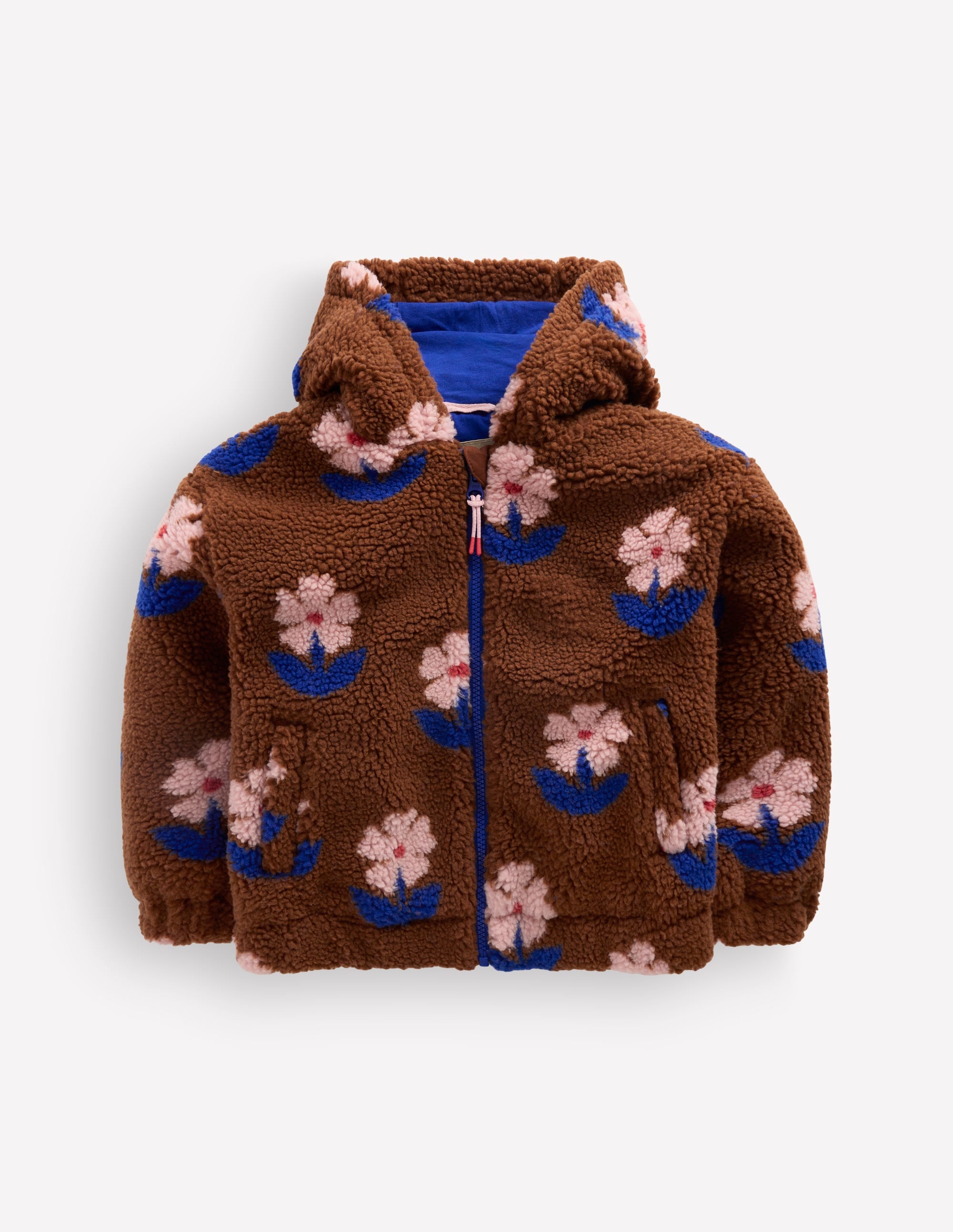 Relaxed Borg Zip - Through - Tortoise Shell Flower Stamp | Boden USA