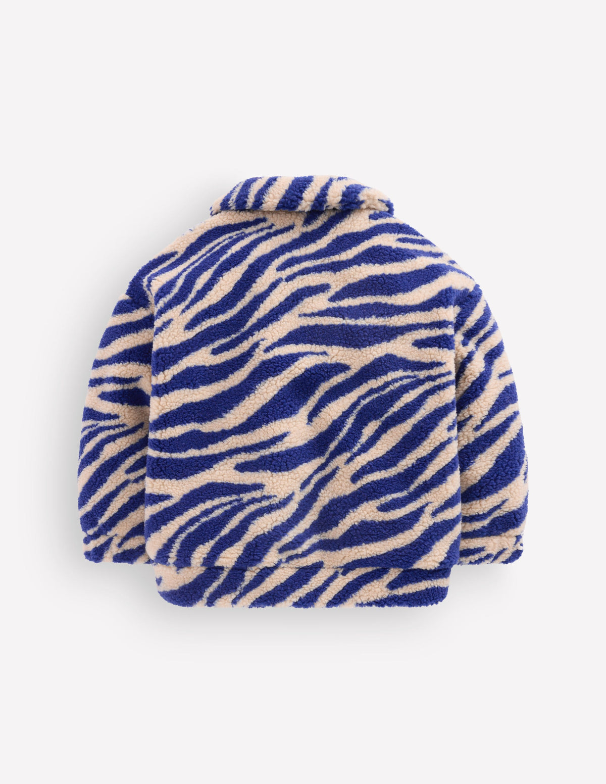 Collared Borg Jacket-Zebra Borg and Navy-4