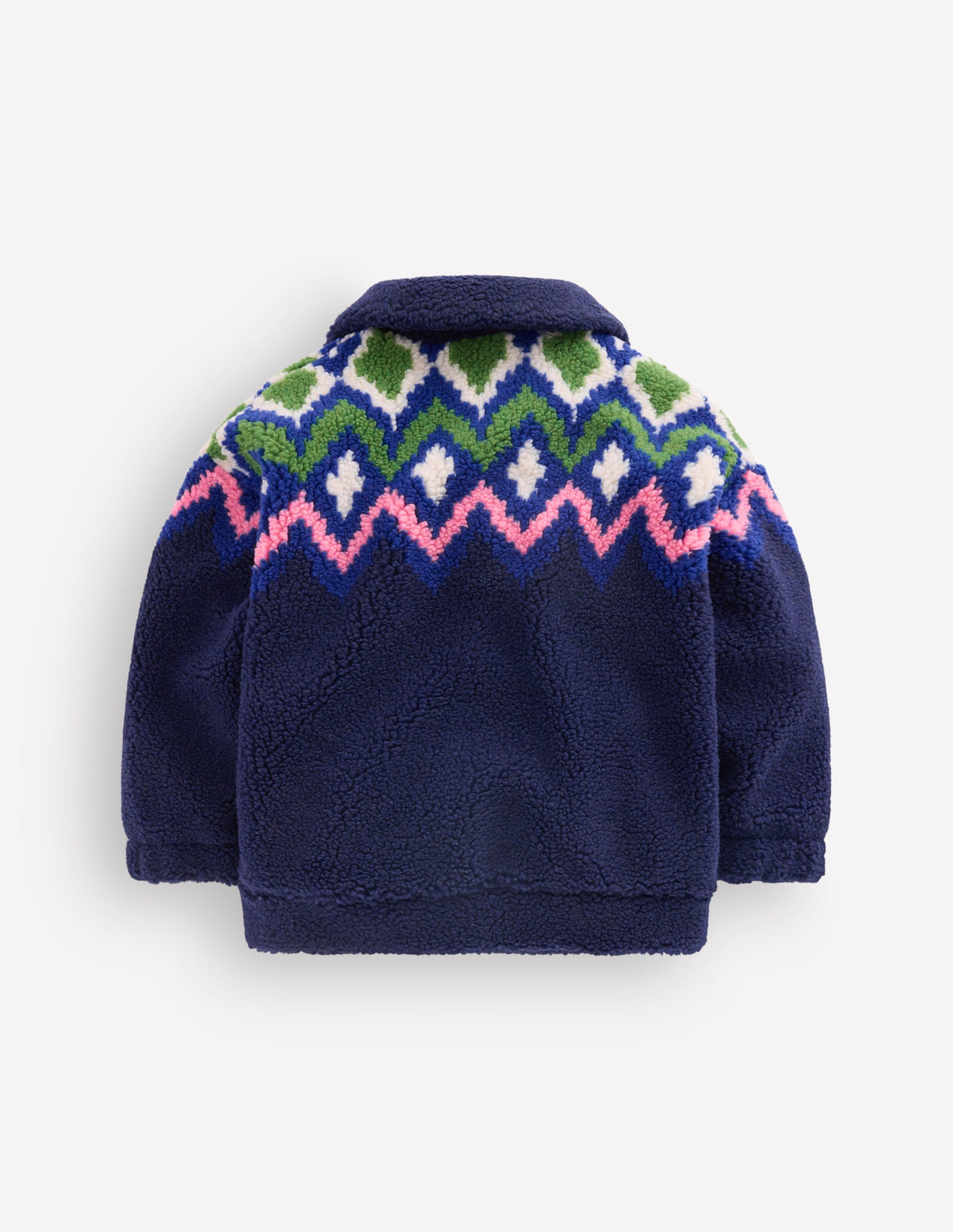 Collared Borg Jacket-Navy Fair isle-4