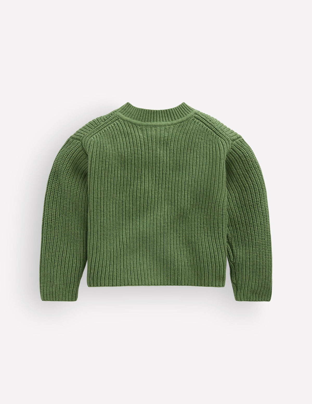 Chunky Everyday Cardigan-Soft Green Marl-3