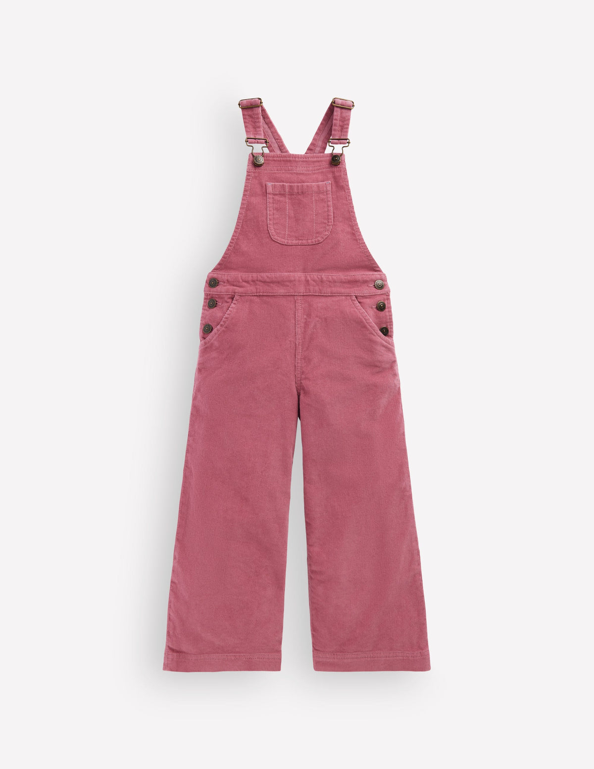 Wide Leg Overalls-Pink Heather Cord - Image 1