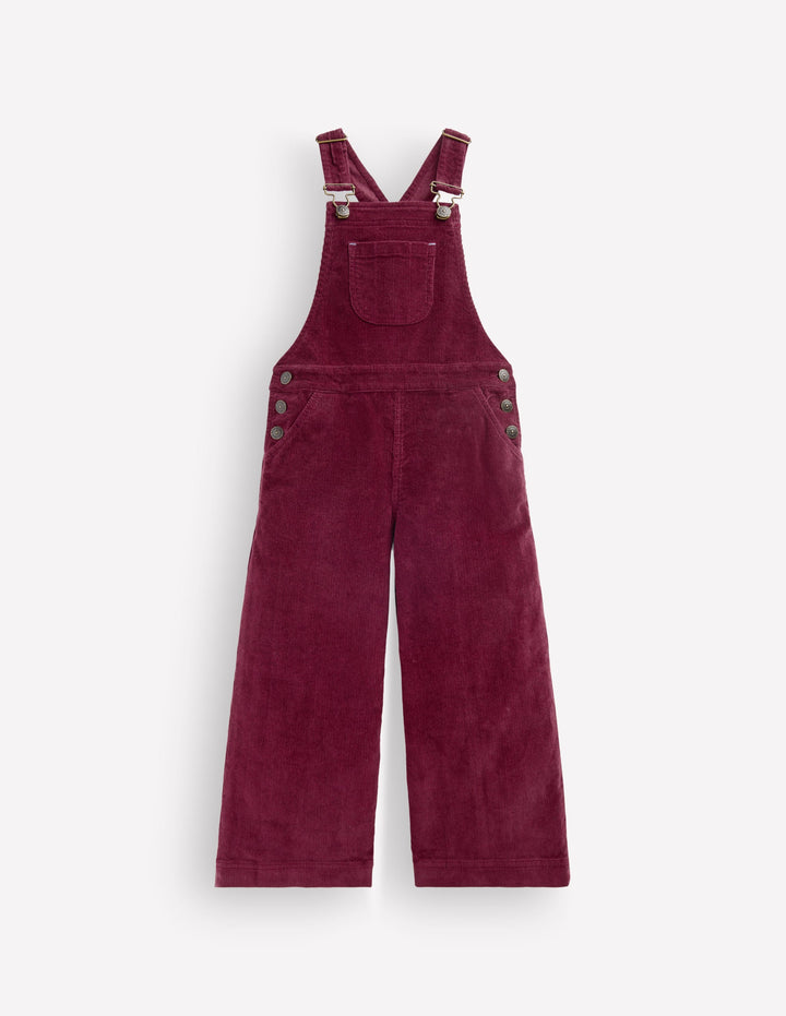 Wide Leg Overalls-Deep Wisteria Cord