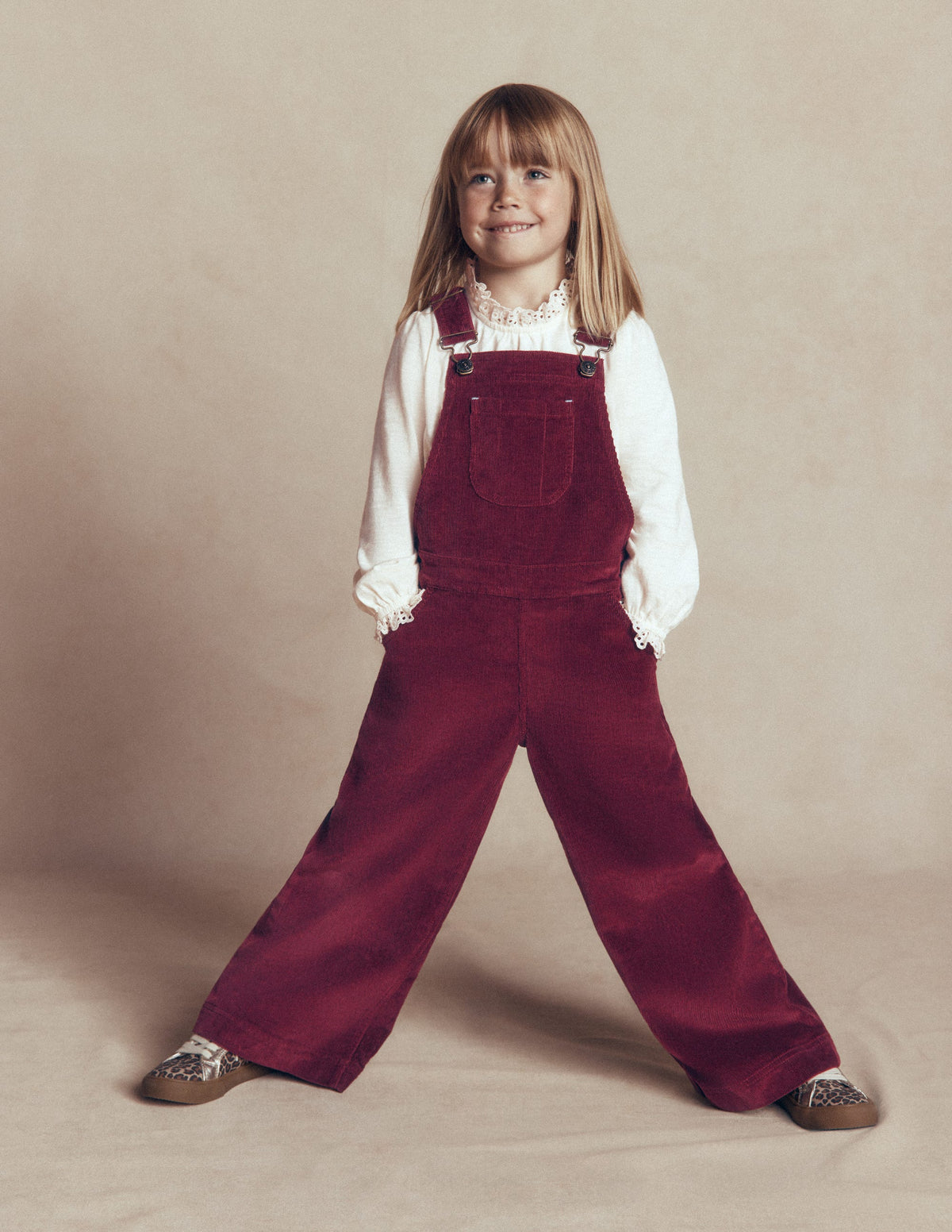Wide Leg Overalls-Deep Wisteria Cord-2