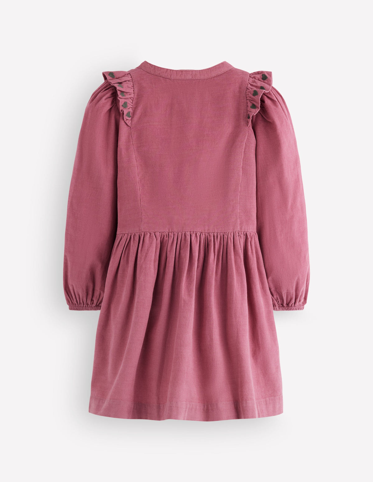 Winnie Frill Trim Shirt Dress-Formica Pink Cord-2