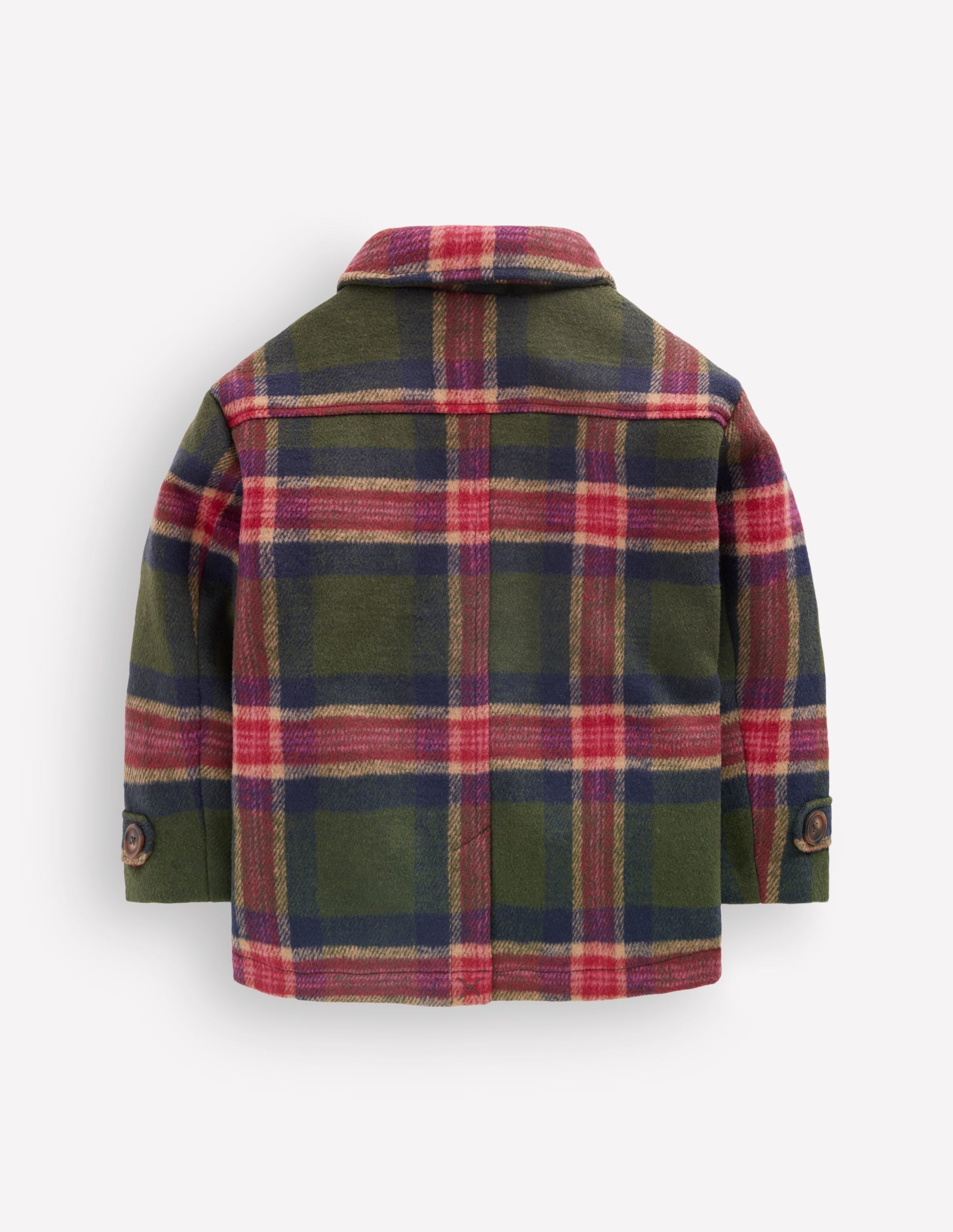 Wool Check Coat - Green Check | Boden USA