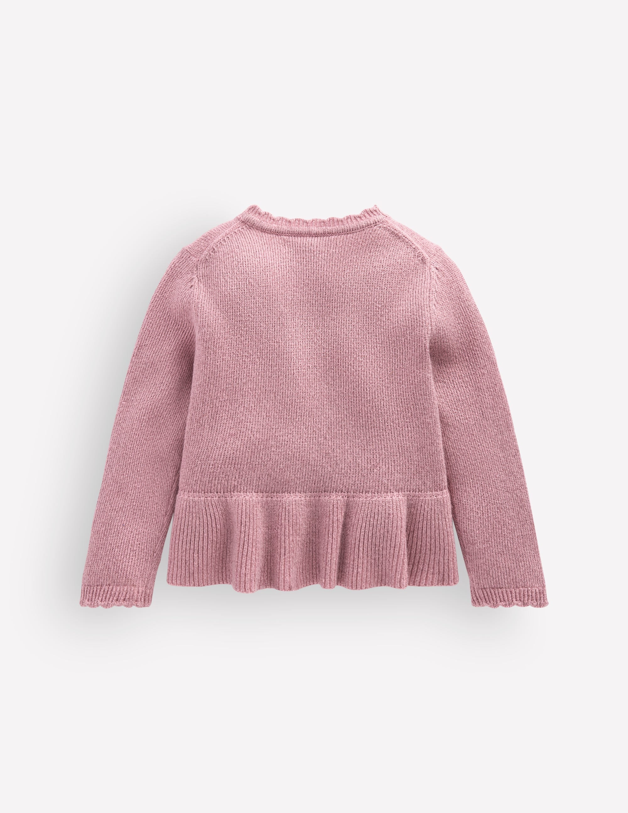 トップス Shimmer Knit Peplum Cardigan rose Pretty Peplum Cardigan - Rose Sparkle | Boden USA