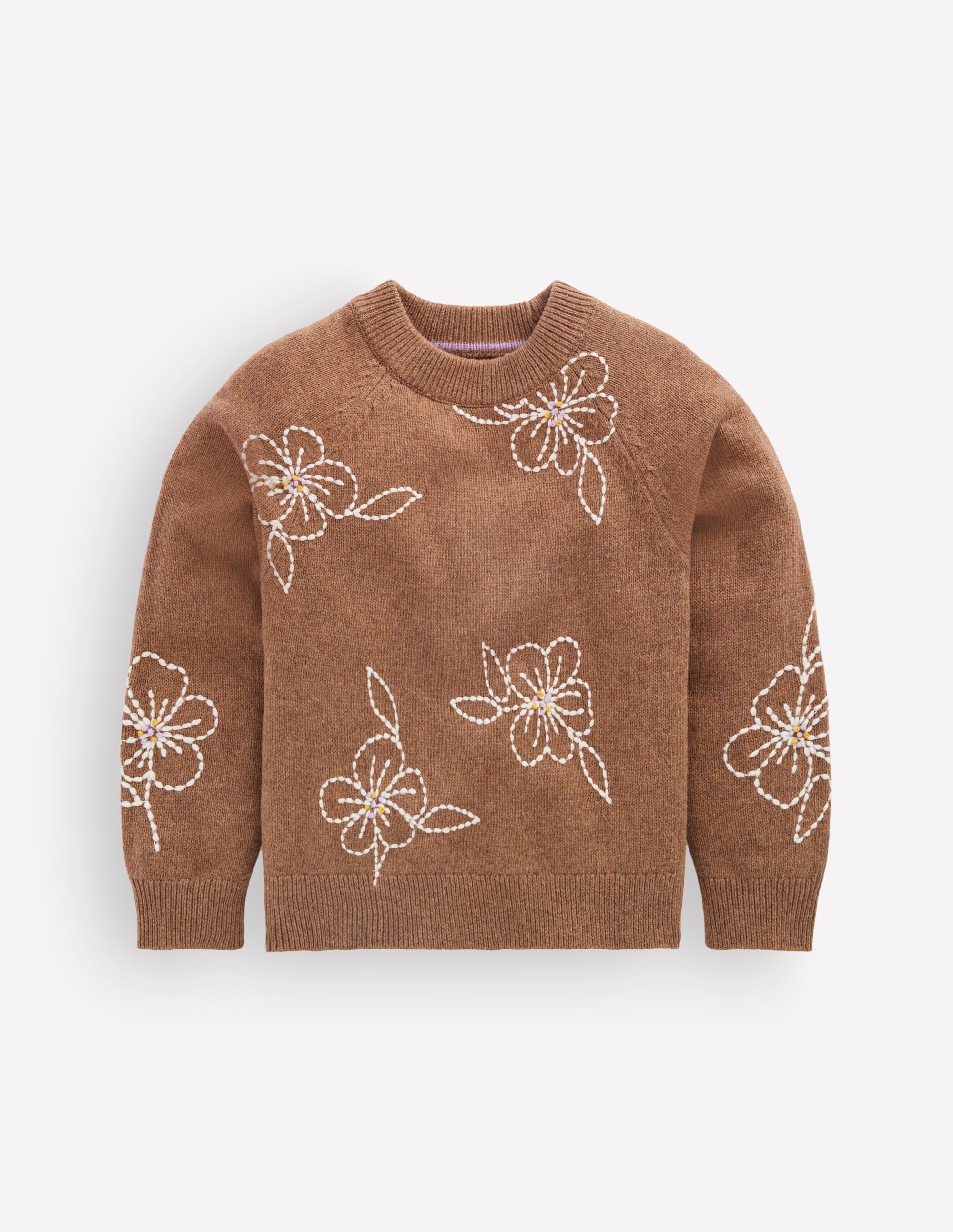 Crew Neck Sweater-Tortoise Shell Marl - Image 1