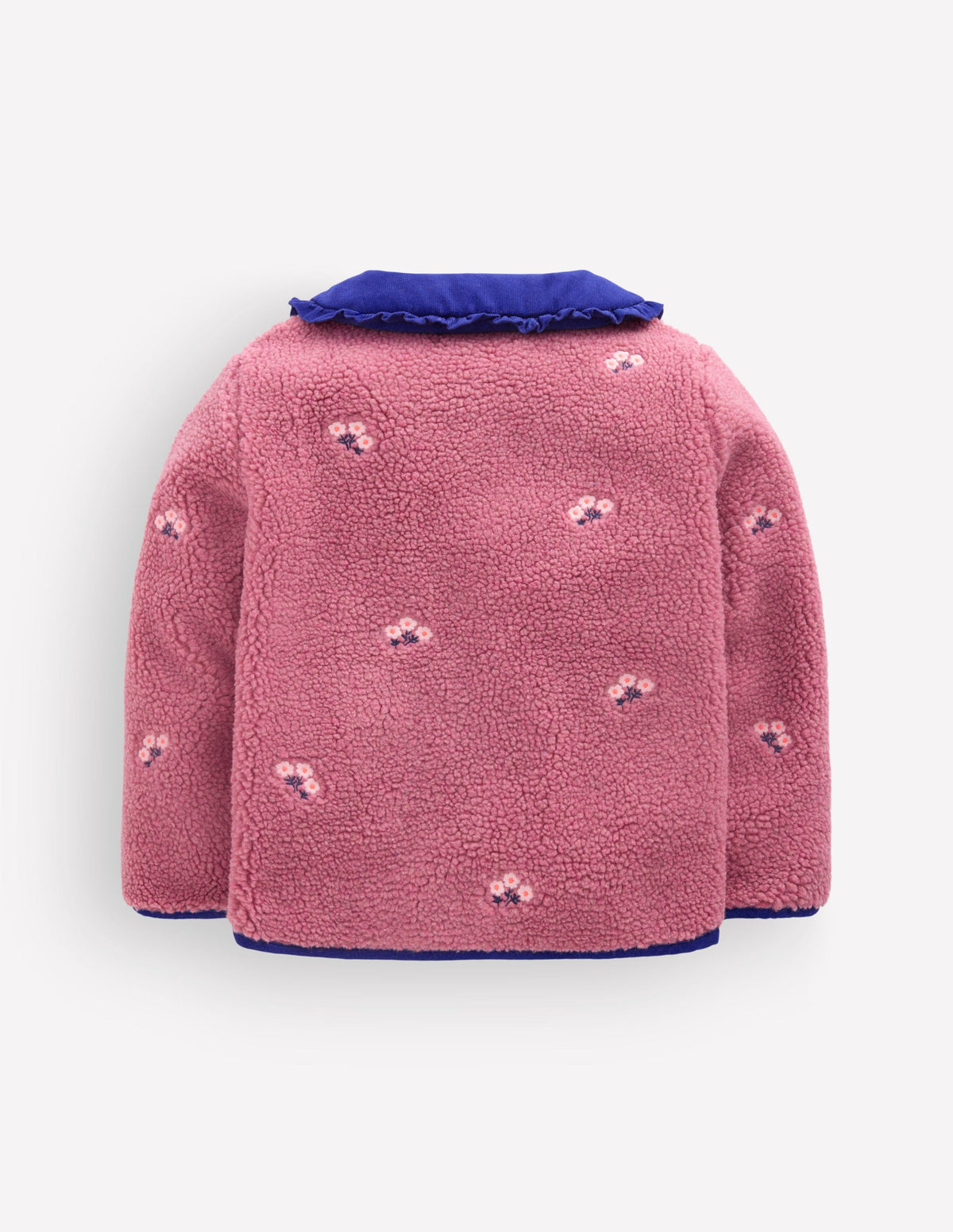 Embroidered Borg Jacket-Pink Heather - Image 5