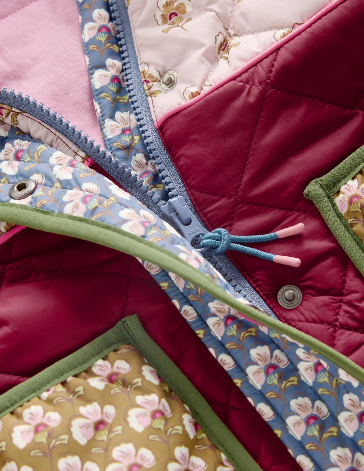 Longline Quilted Jacket-Hotchpotch Floral-5