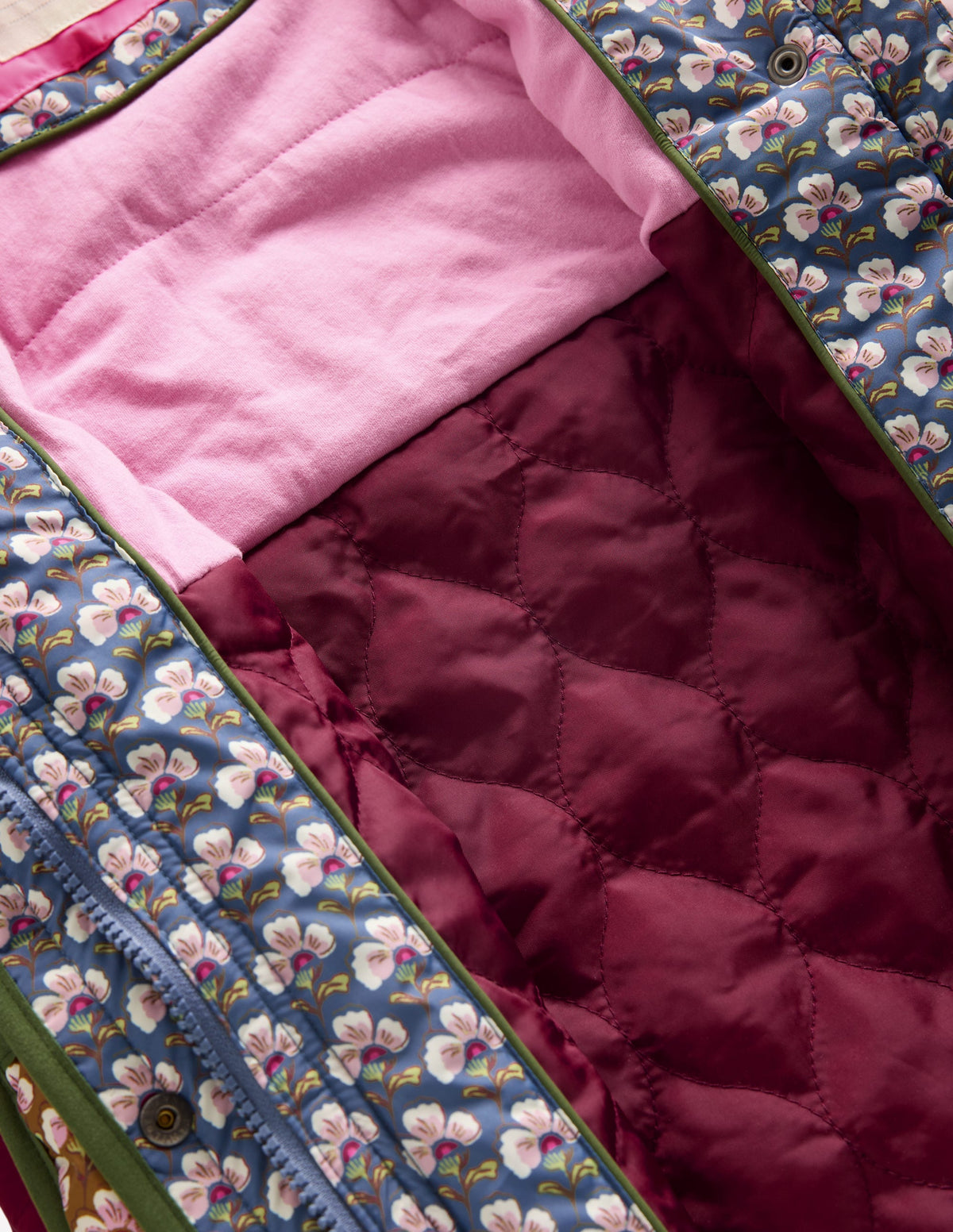 Longline Quilted Jacket-Hotchpotch Floral-7