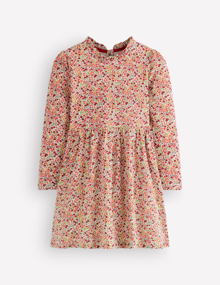 Long Sleeve Twirly Dress-Multi Floral