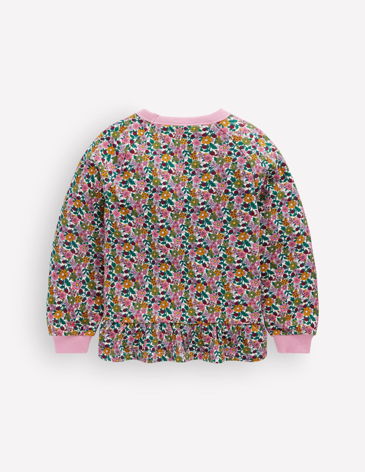 Peplum Sweatshirt-Multi Floral - Image 2
