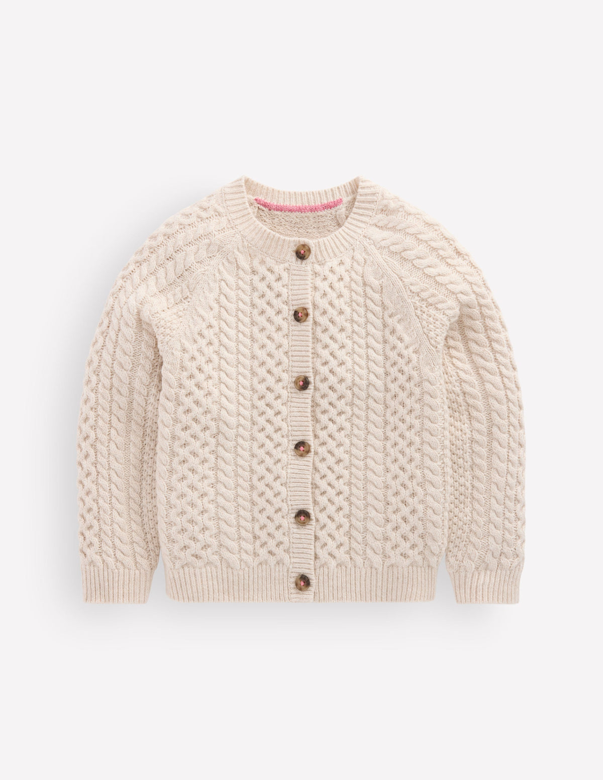 Cable Cardigan-Oatmeal Marl-1