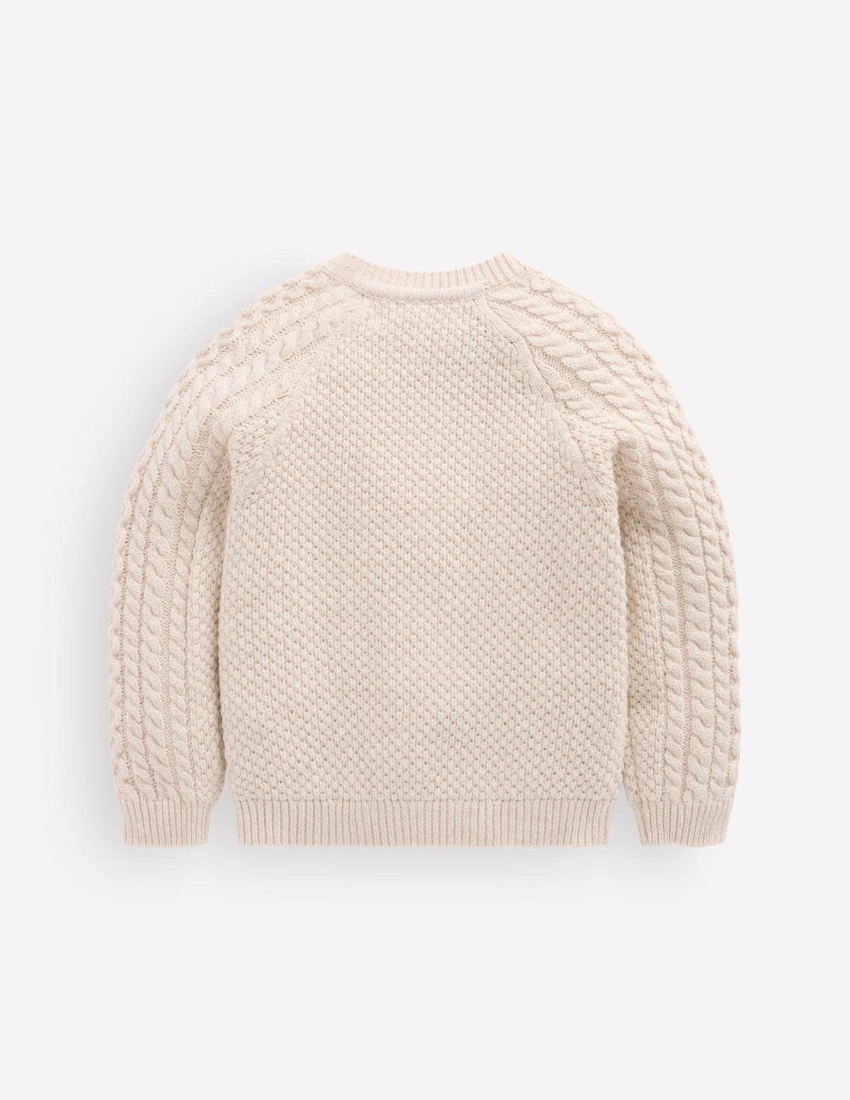 Cable Cardigan-Oatmeal Marl - Image 2