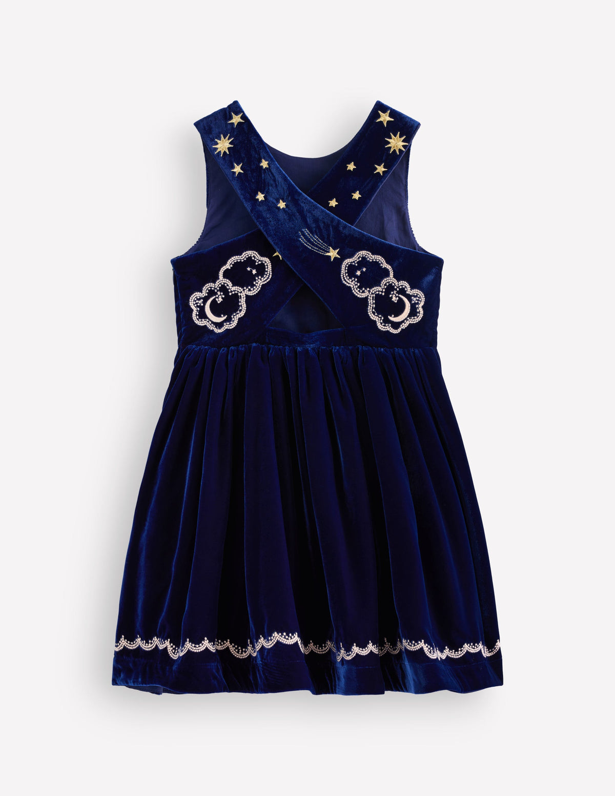 Cross Back Party Pinnie-Navy Pegasus-2