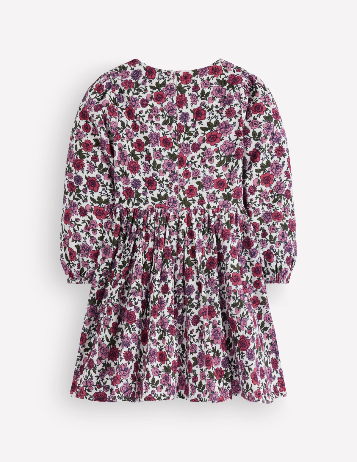 Long Sleeve Heart Dress-Floral Cord-2