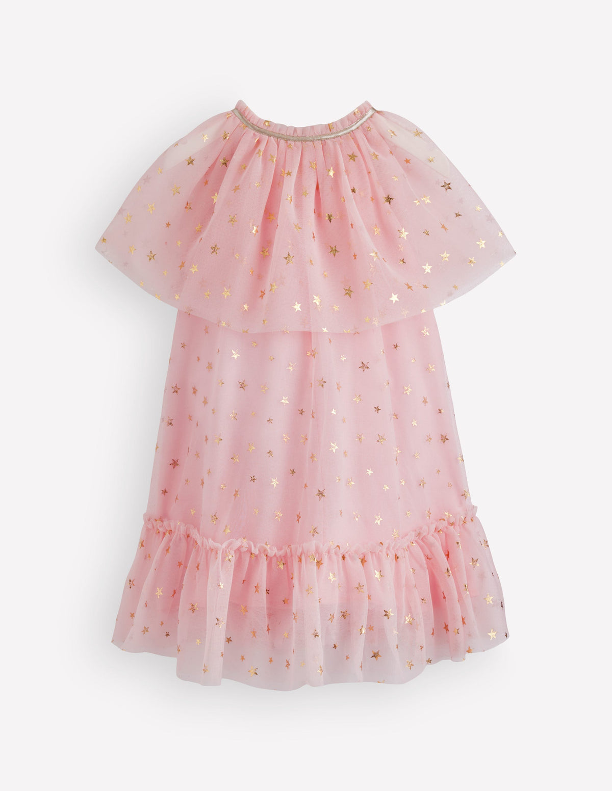 Tulle Cape Dress-Light Pink Stars - Image 3