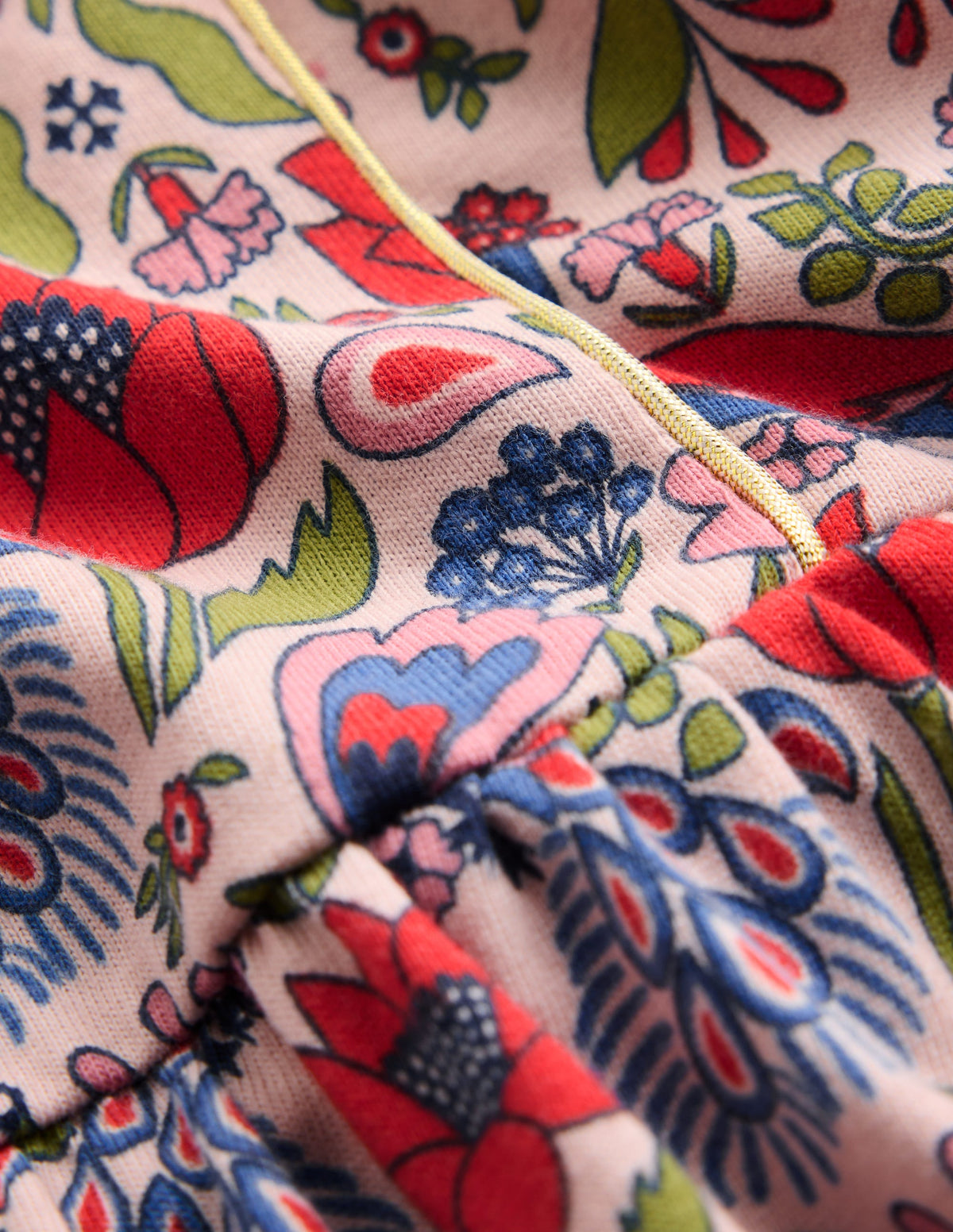 Mabel Twirly Sparkle Dress-Peacock Floral Print - Image 3