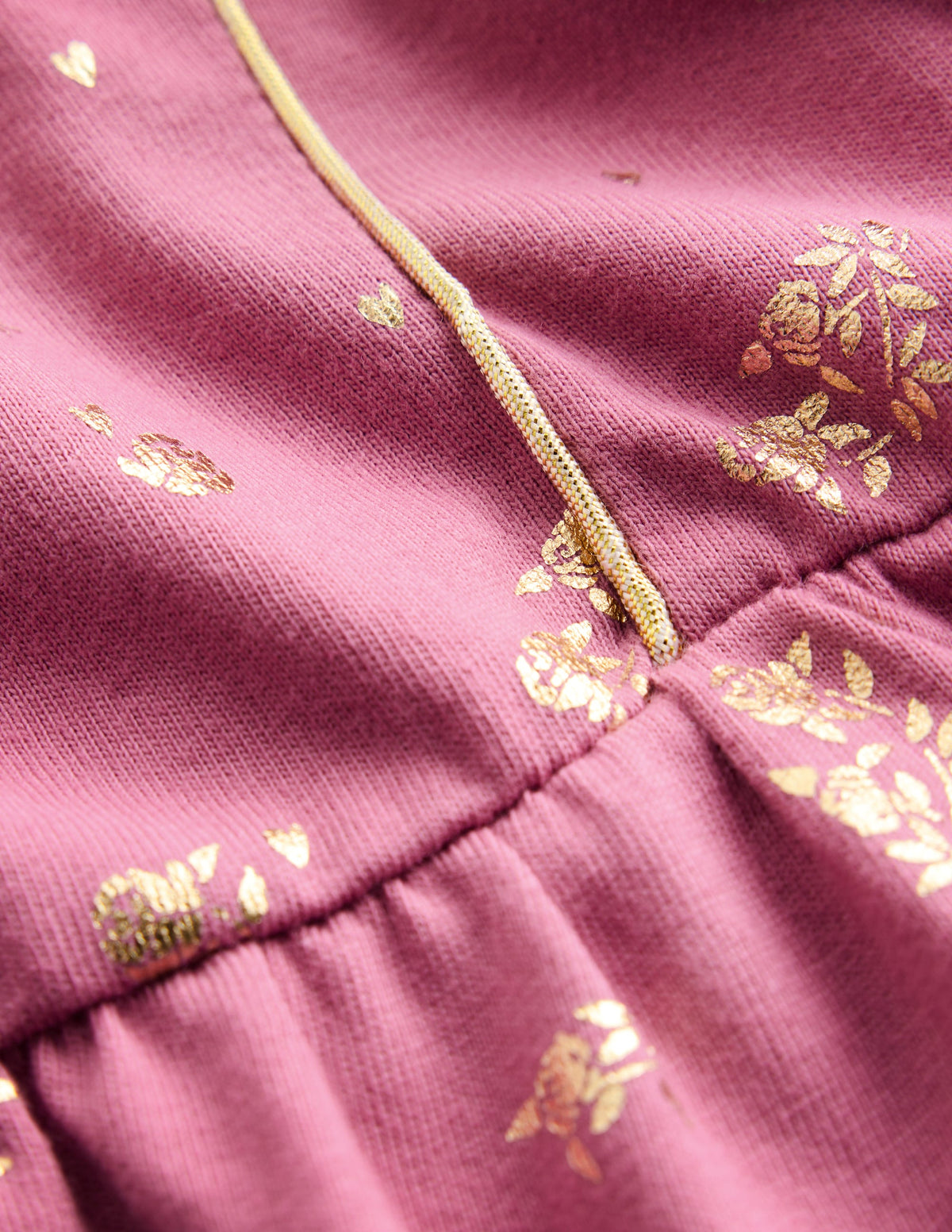 Mabel Twirly Sparkle Dress-Pink Foil Flowers-3