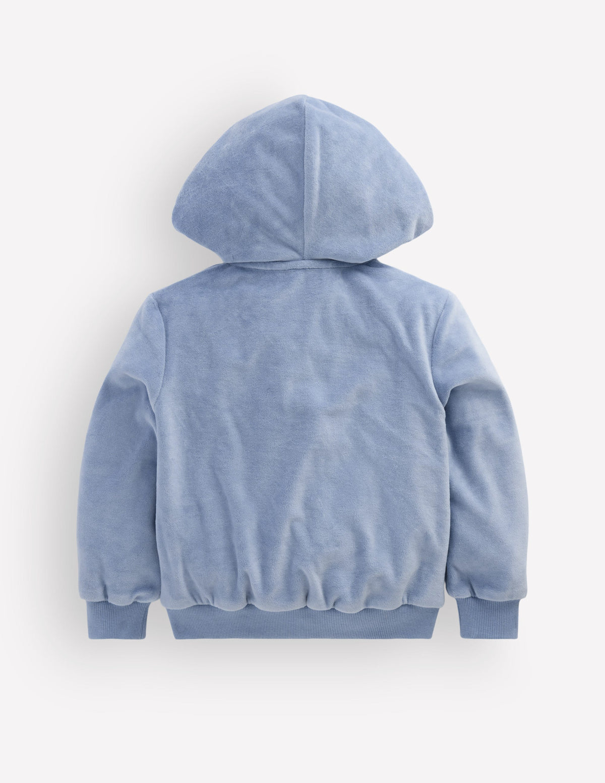 Velour Cosy Zip-through-Blue Flowers-2