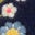Velour Cosy Zip-through-Blue Flowers