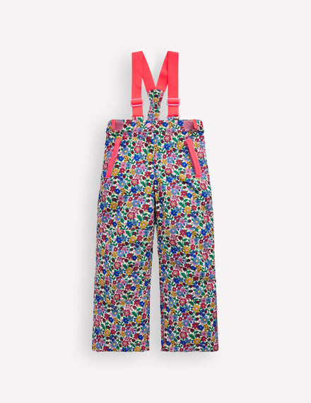 All-Weather Waterproof Trouser-Neon Pink Ditsy Floral