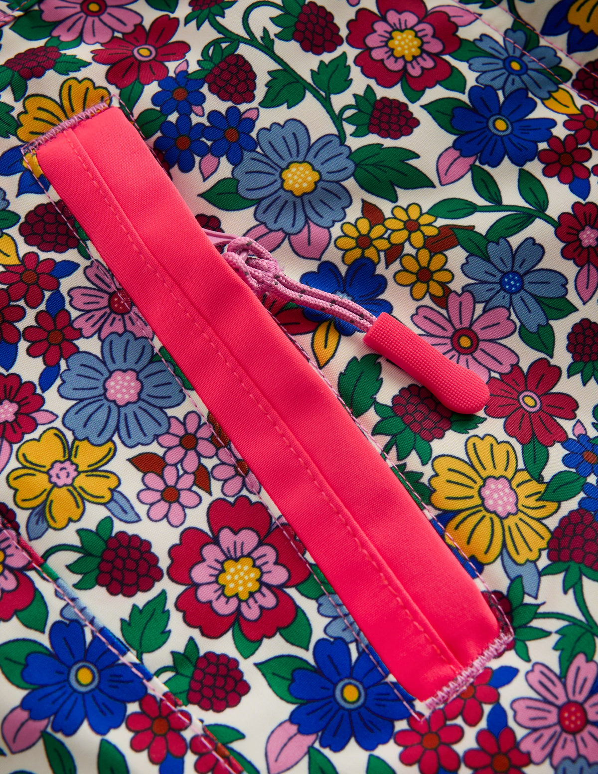 All-Weather Waterproof Trouser-Neon Pink Ditsy Floral - Image 3