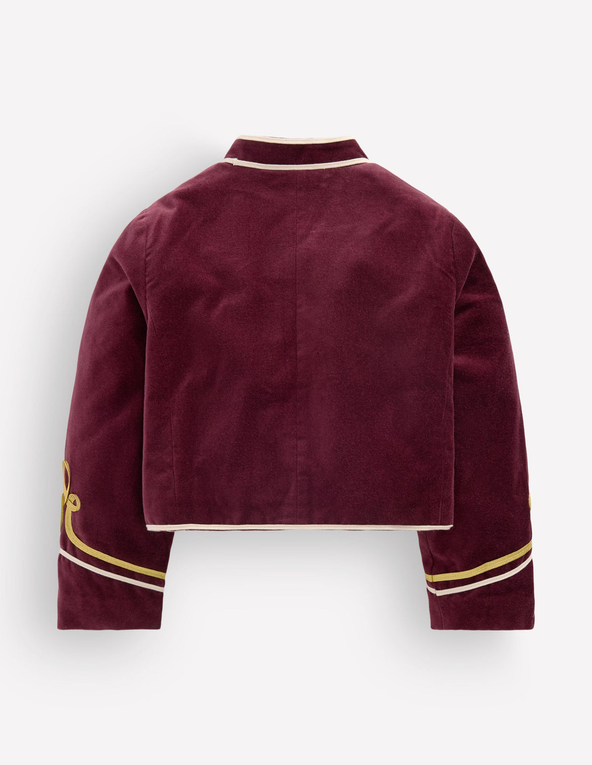 Velvet Military Jacket-Chestnut - Image 2