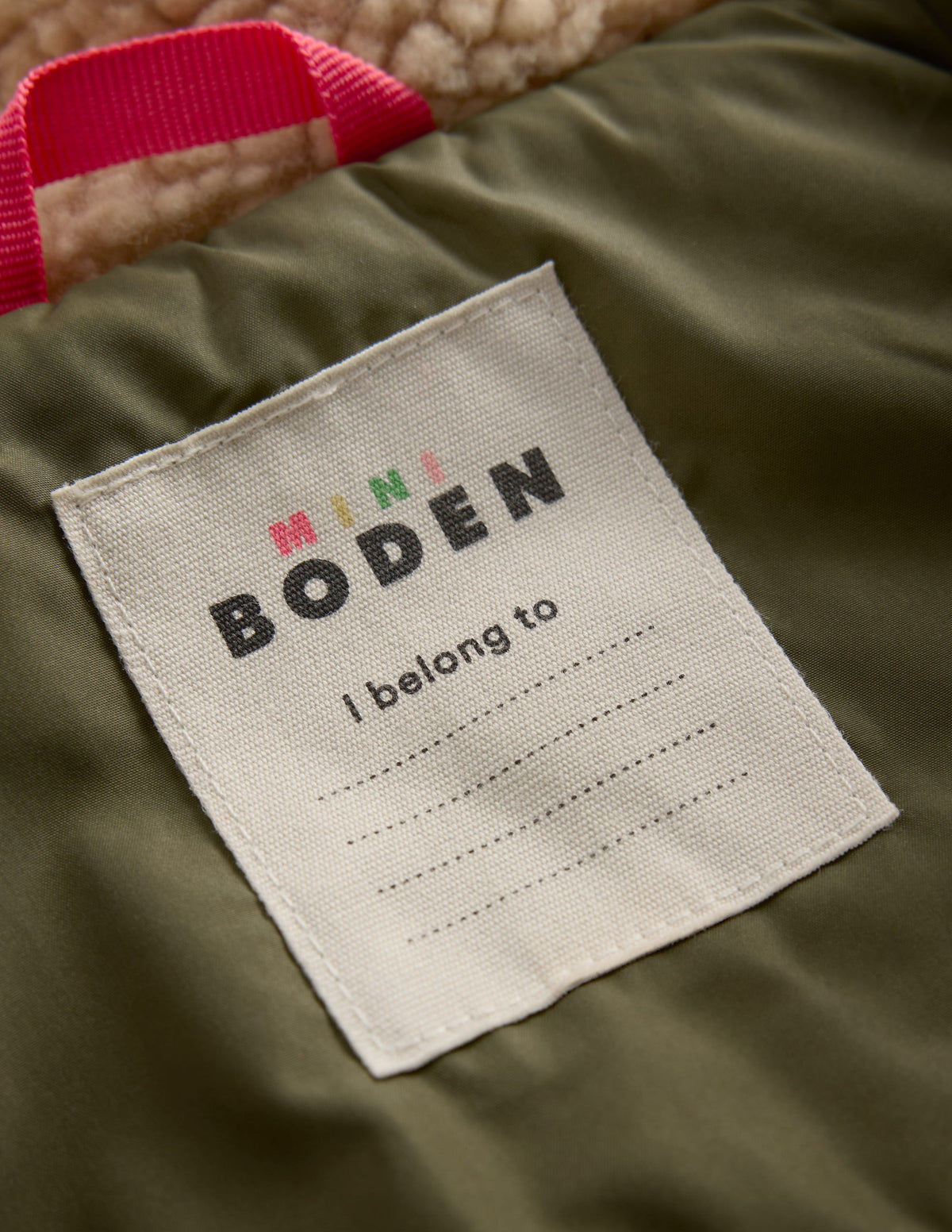Long line Borg Collar Jacket-Woodland Green-4