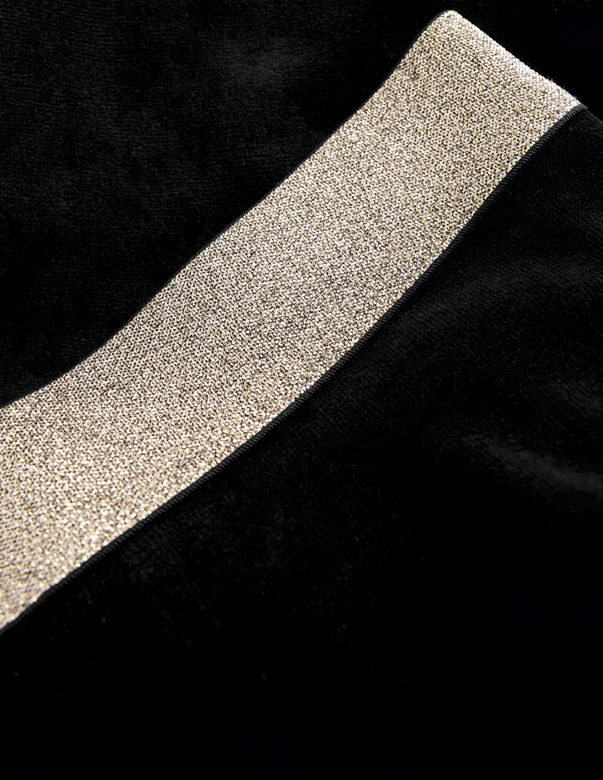Velvet Flared Leggings-Black-3