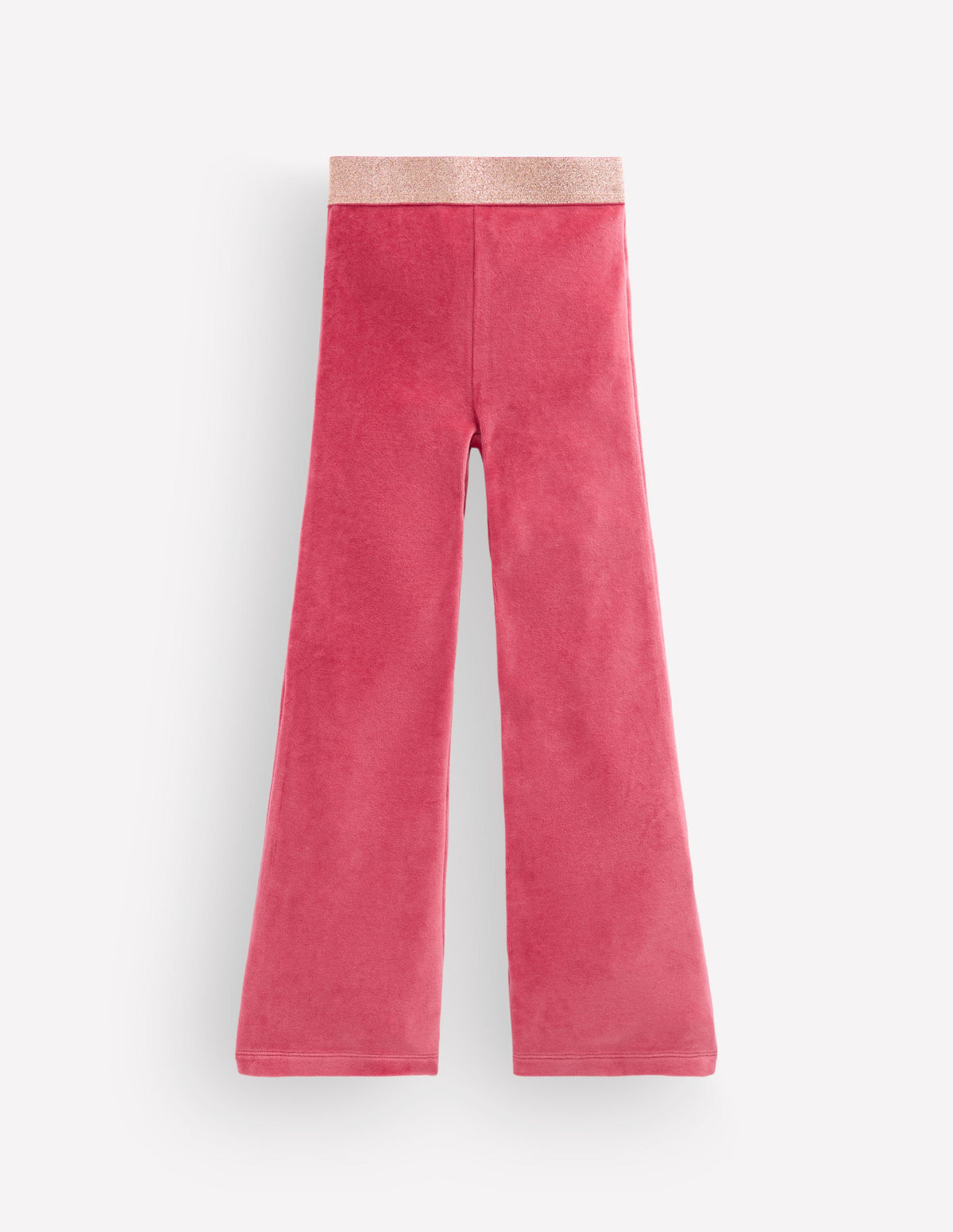 Velvet Flared Leggings-Cherry Blush - Image 1