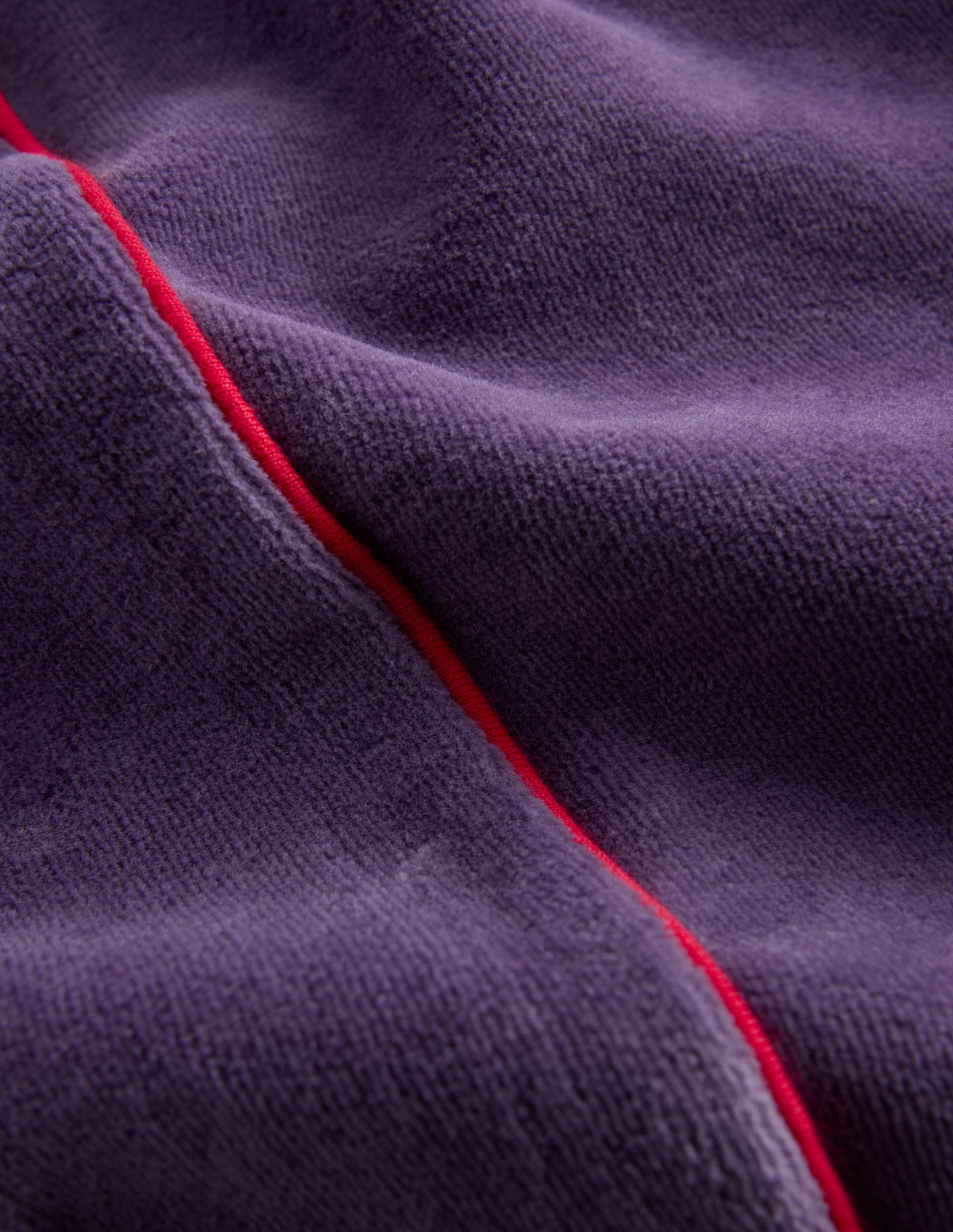 Velour Wide Leg Sweatpants-Mystic Purple - Image 3