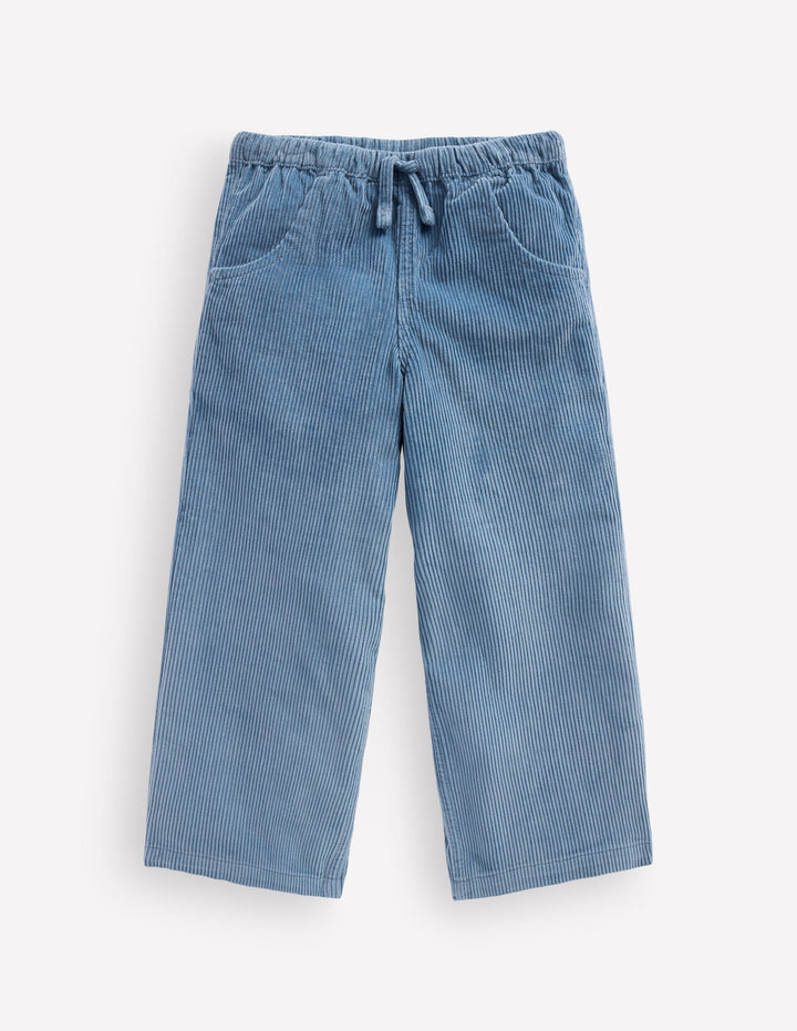 Draw Cord Pants-Blue Aura