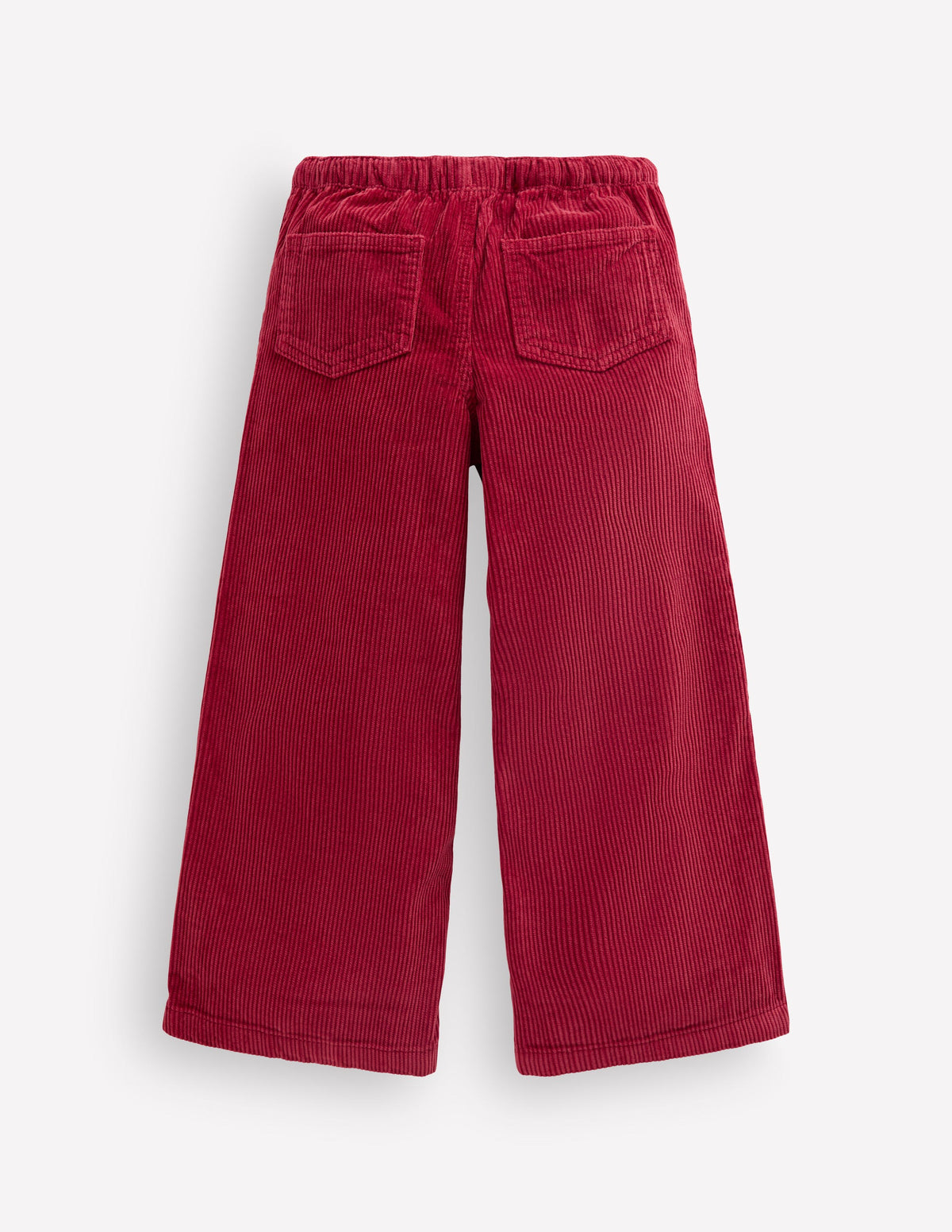 Draw Cord Trousers-Crimson Red Cord - Image 2