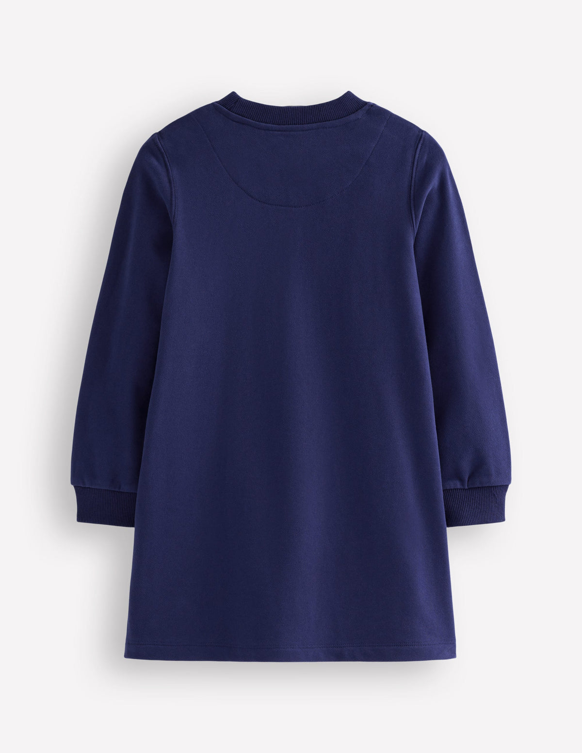 Ida Sweatshirt Appliqué Dress-College Navy Rainbow Hearts - Image 2