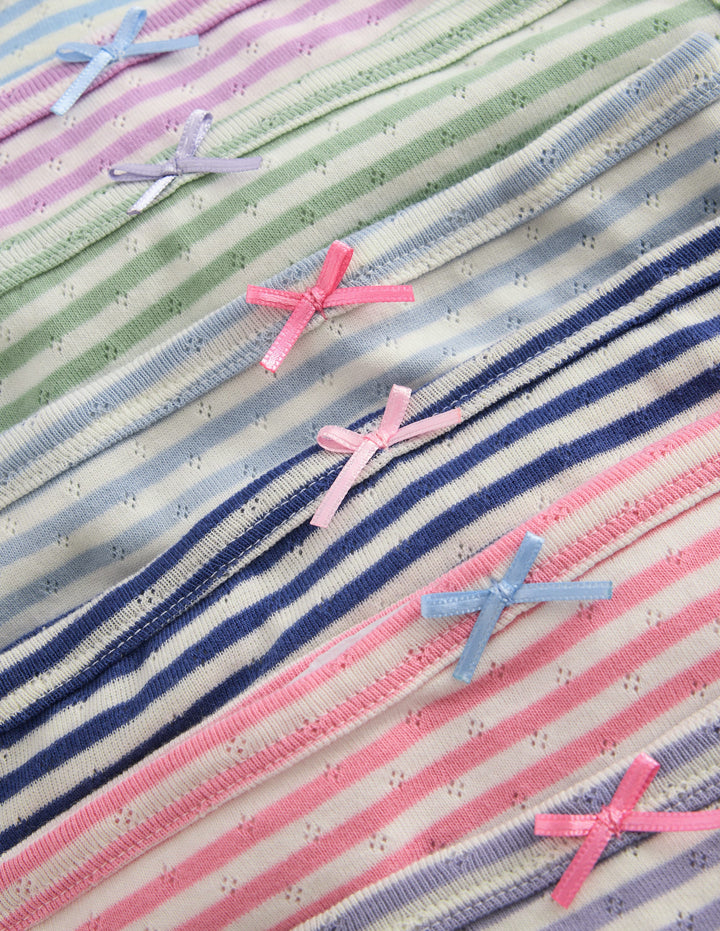 7-pack Pointelle Underwear-Multi Stripes