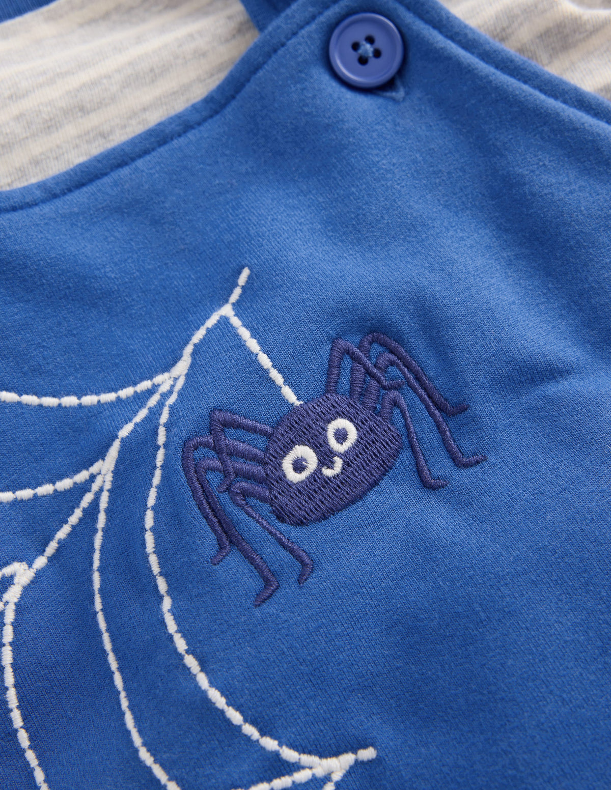 Jersey Overalls Set-Dark Blue Spider Webs - Image 5