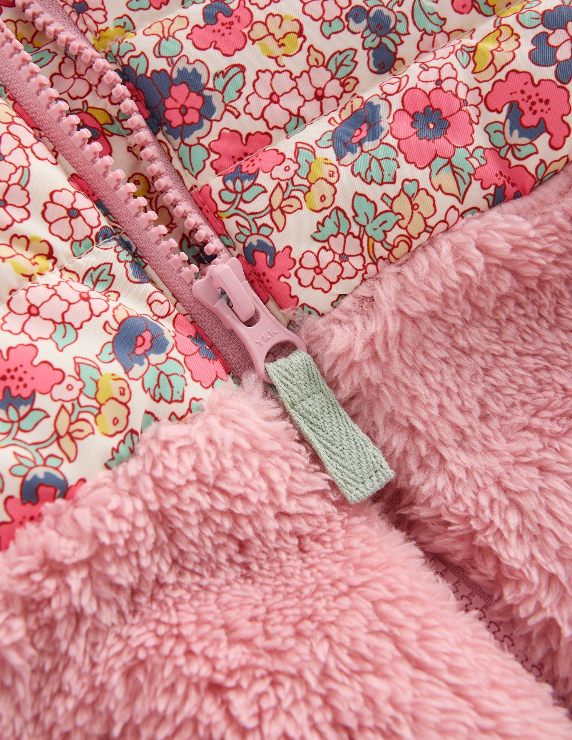 Mixed Borg Jacket-Multi Ditsy Floral-3