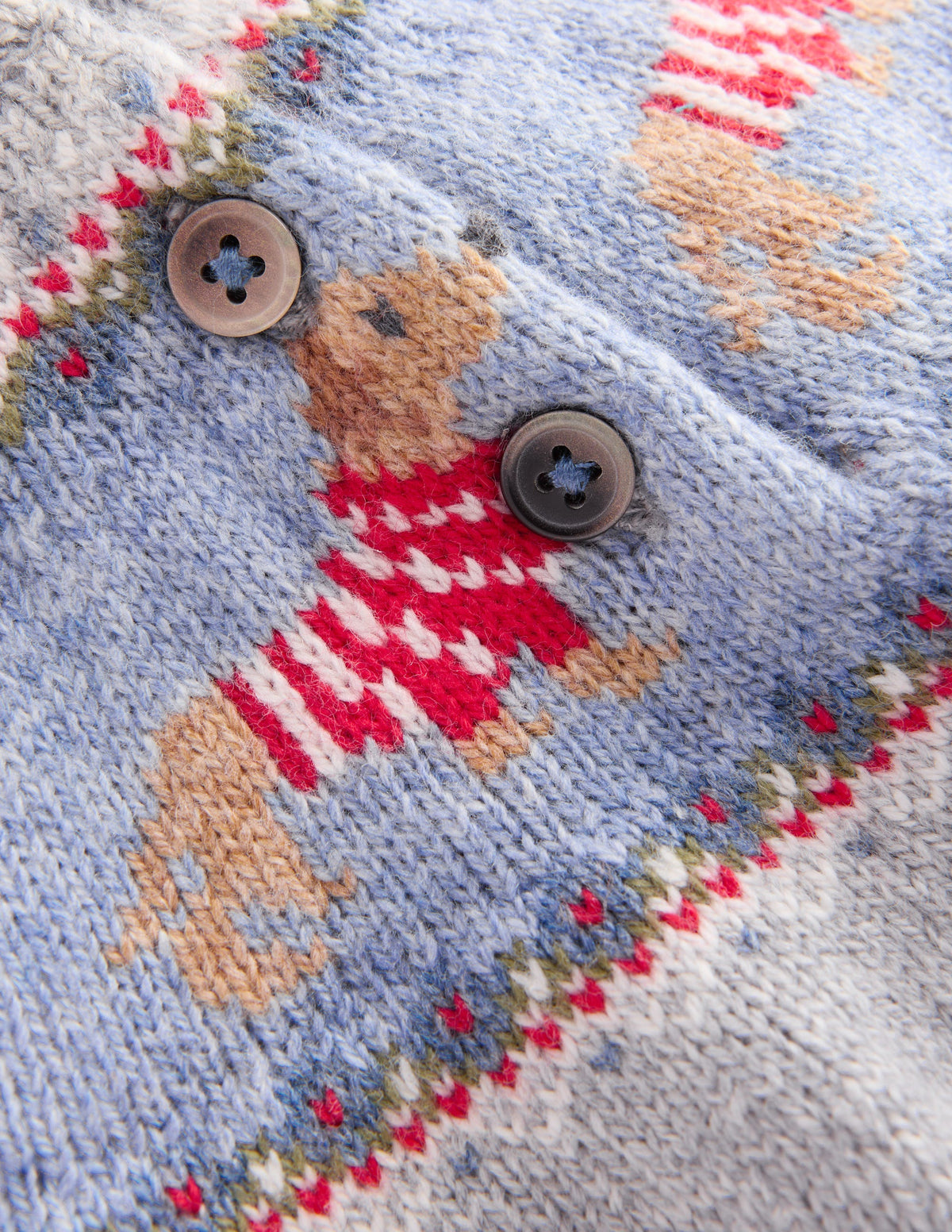 Fair isle Sweater-Grey Marl Puppy-3