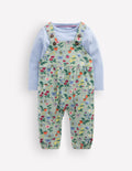 Jersey Overalls Set-Green Bee Garden