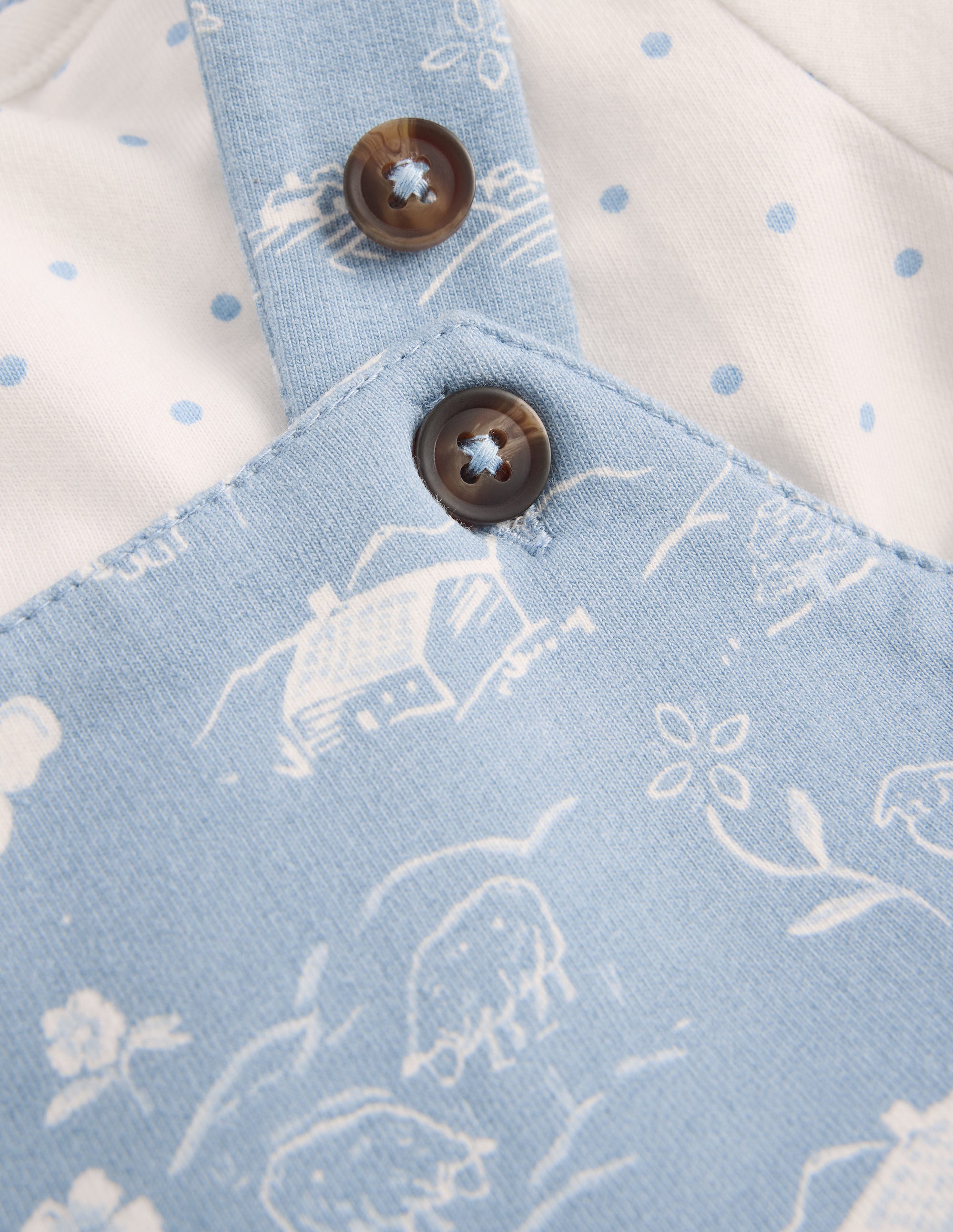 Jersey Overalls Set-Blue Linear Farm - Image 3