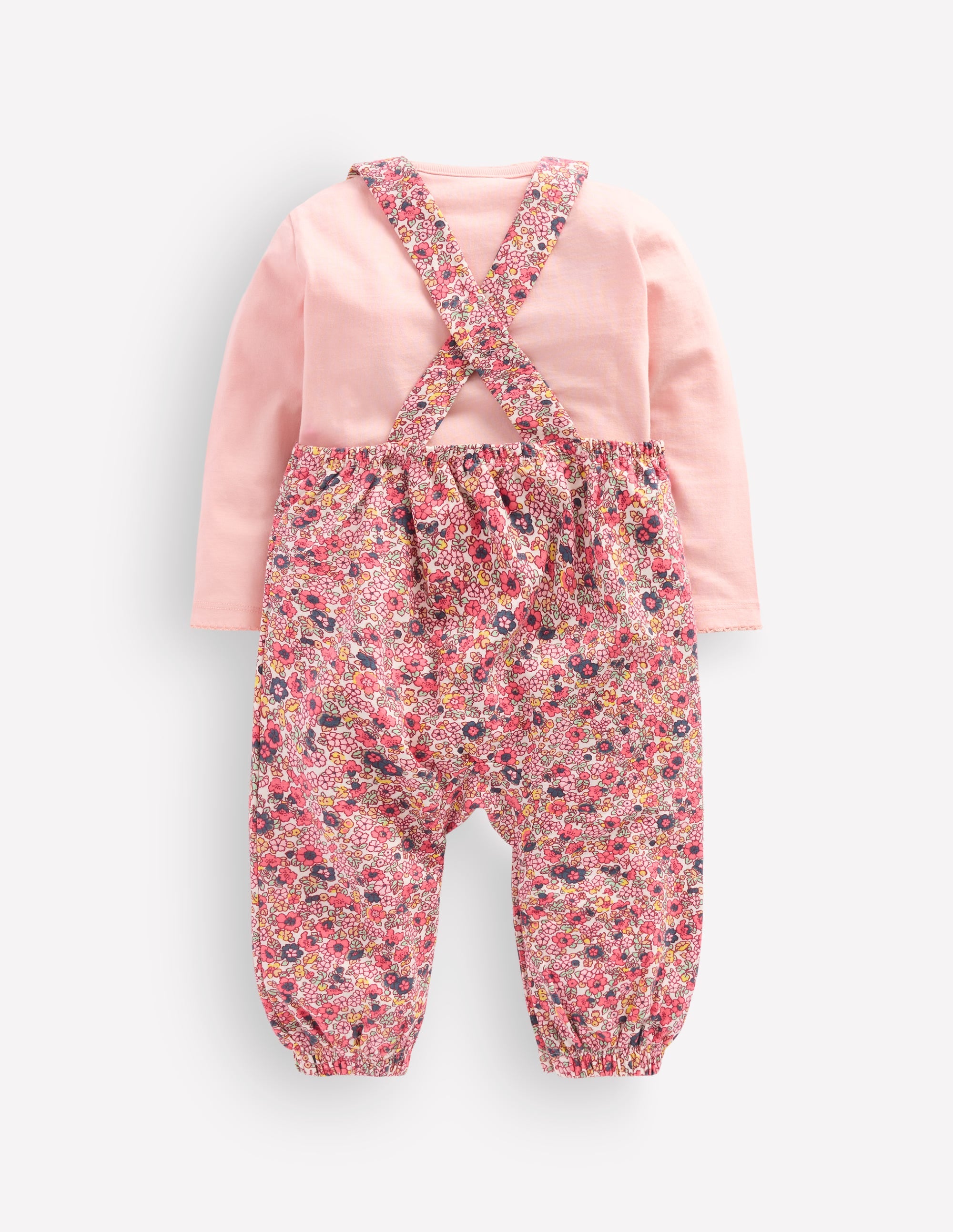 Jersey Overalls Set-Multi Ditsy Floral - Image 2