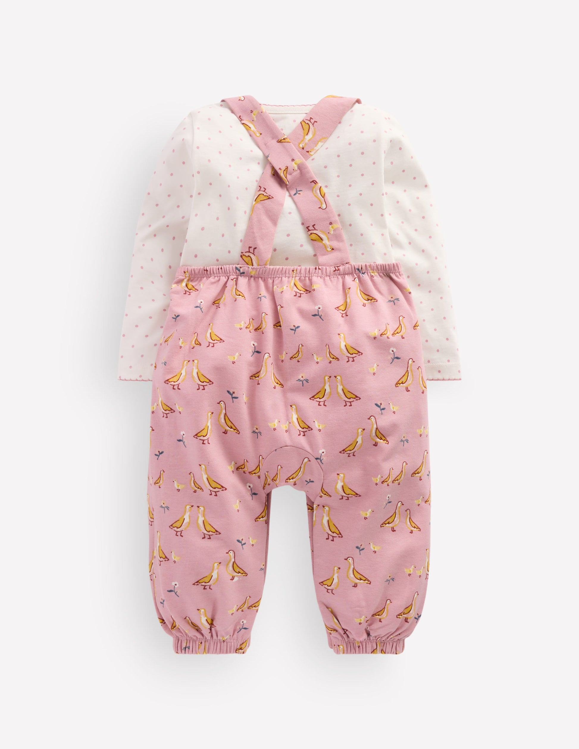 Jersey Overalls Set-Pink Ducks-2