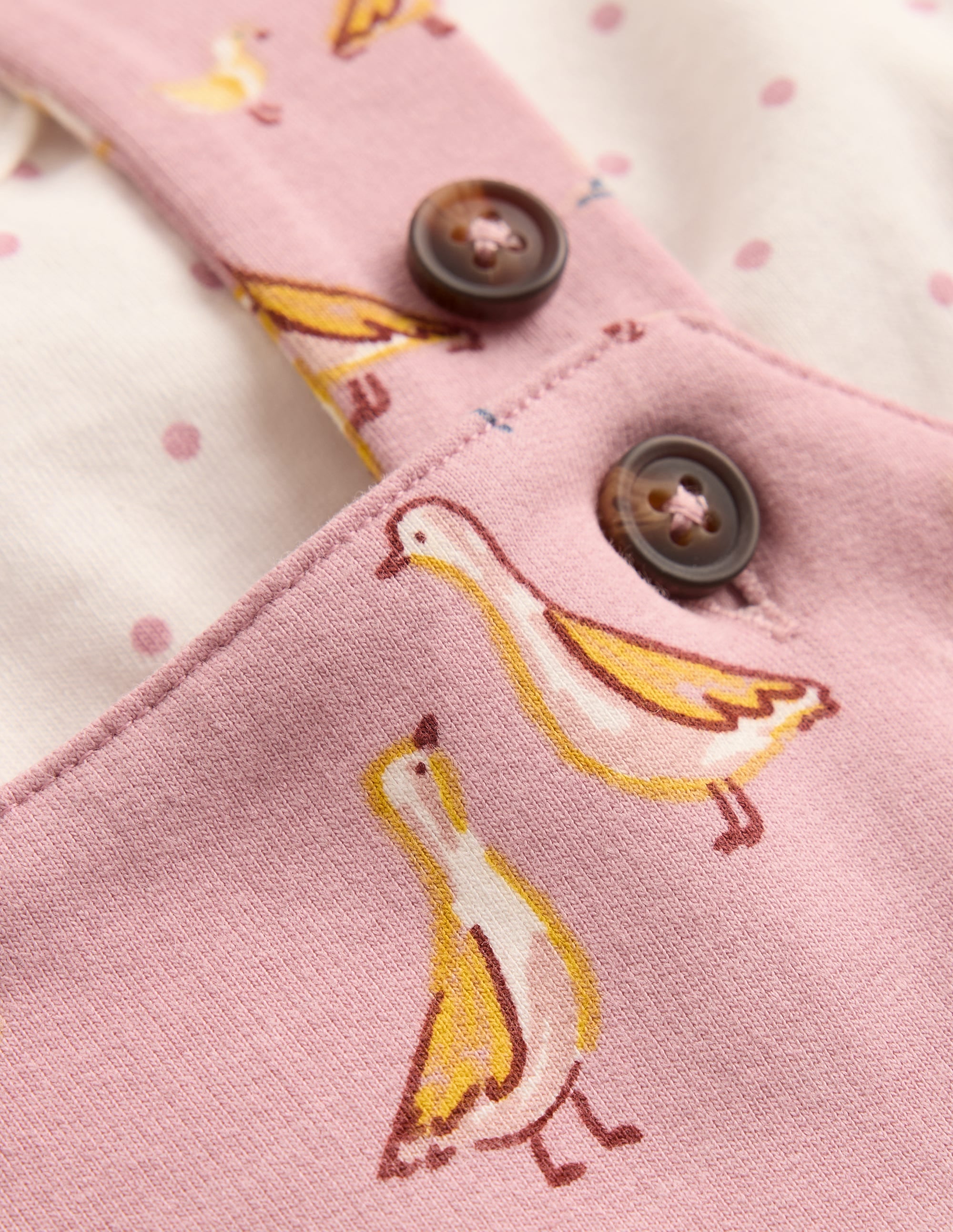 Jersey Overalls Set-Pink Ducks - Image 3