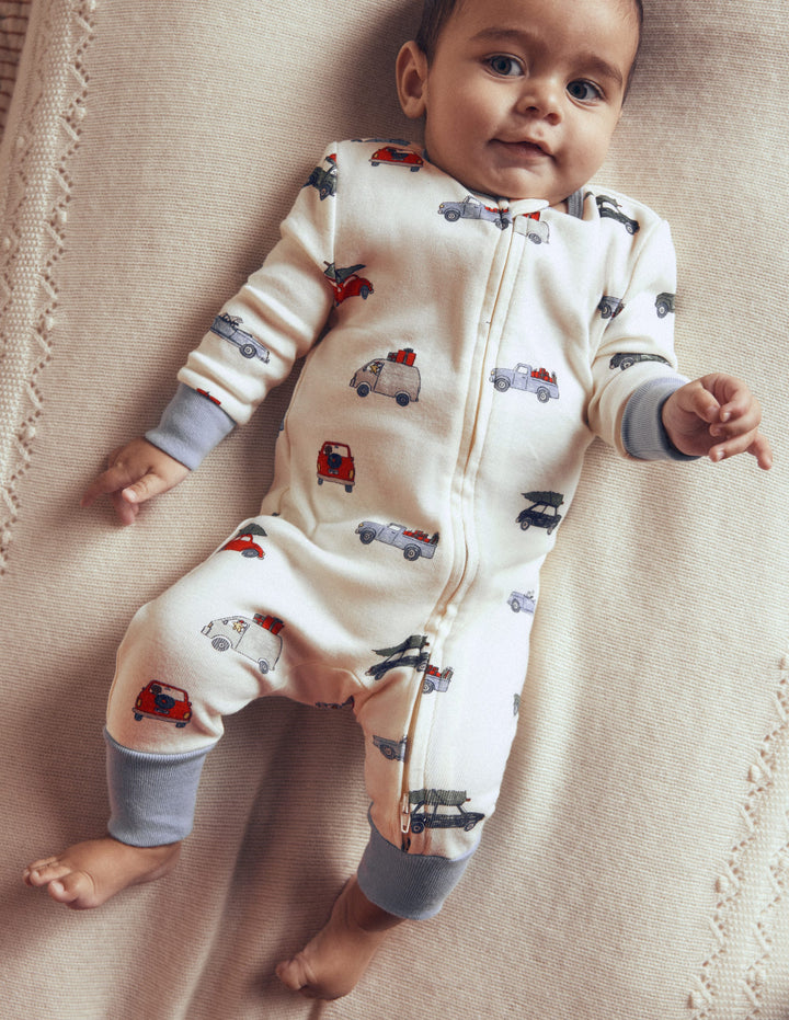 3-pack Cotton Bodies-Grey Marl Trains