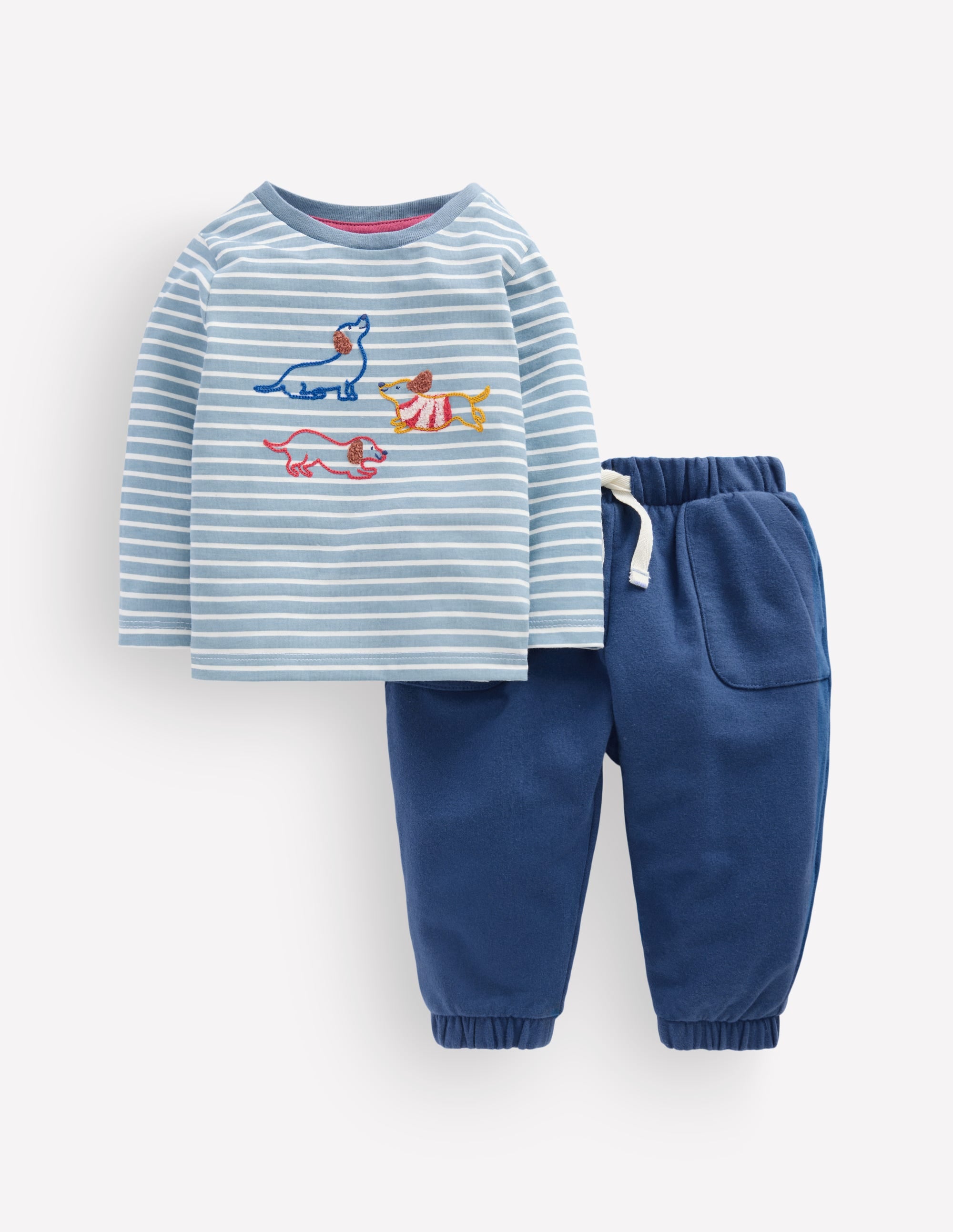 Appliqué Jersey Play Set-Blue Puppy - Image 1