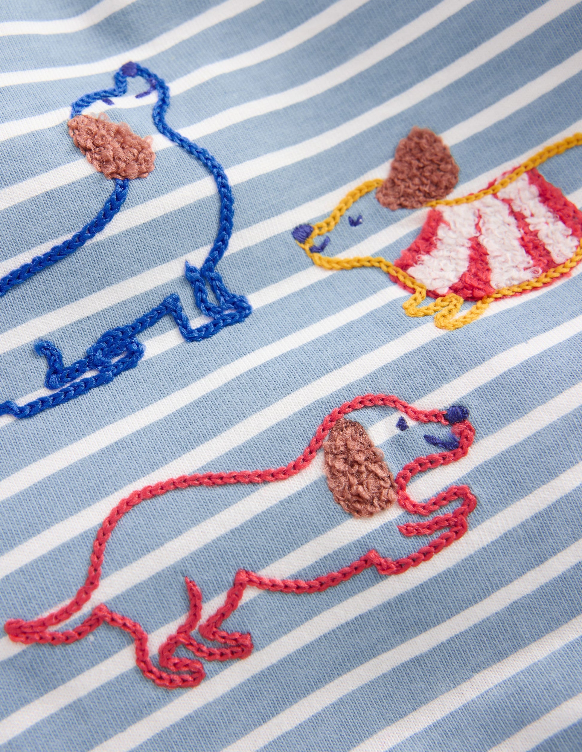 Appliqué Jersey Play Set-Blue Puppy-3