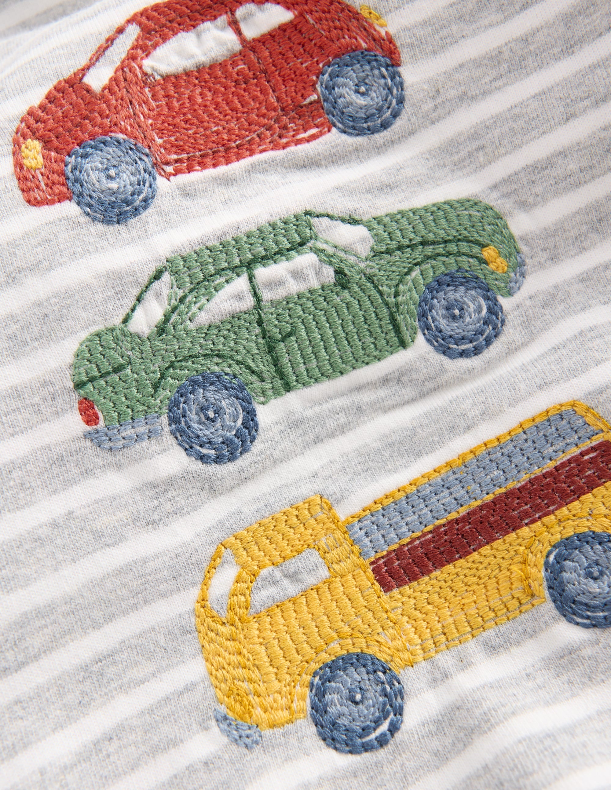 Appliqué Jersey Play Set-Green Cars - Image 2