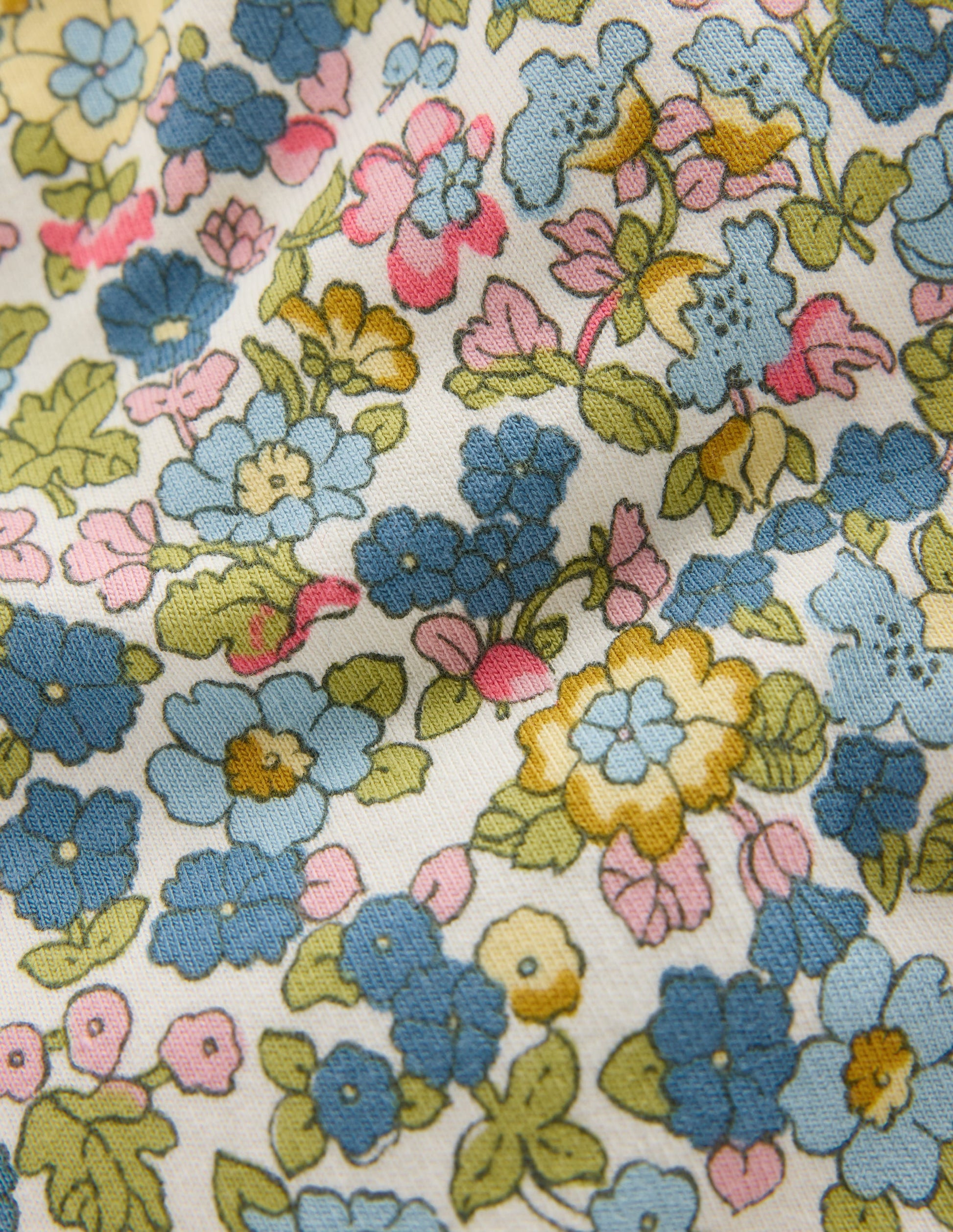 Jersey Pull-on Pants-Blue Ditsy Floral-3
